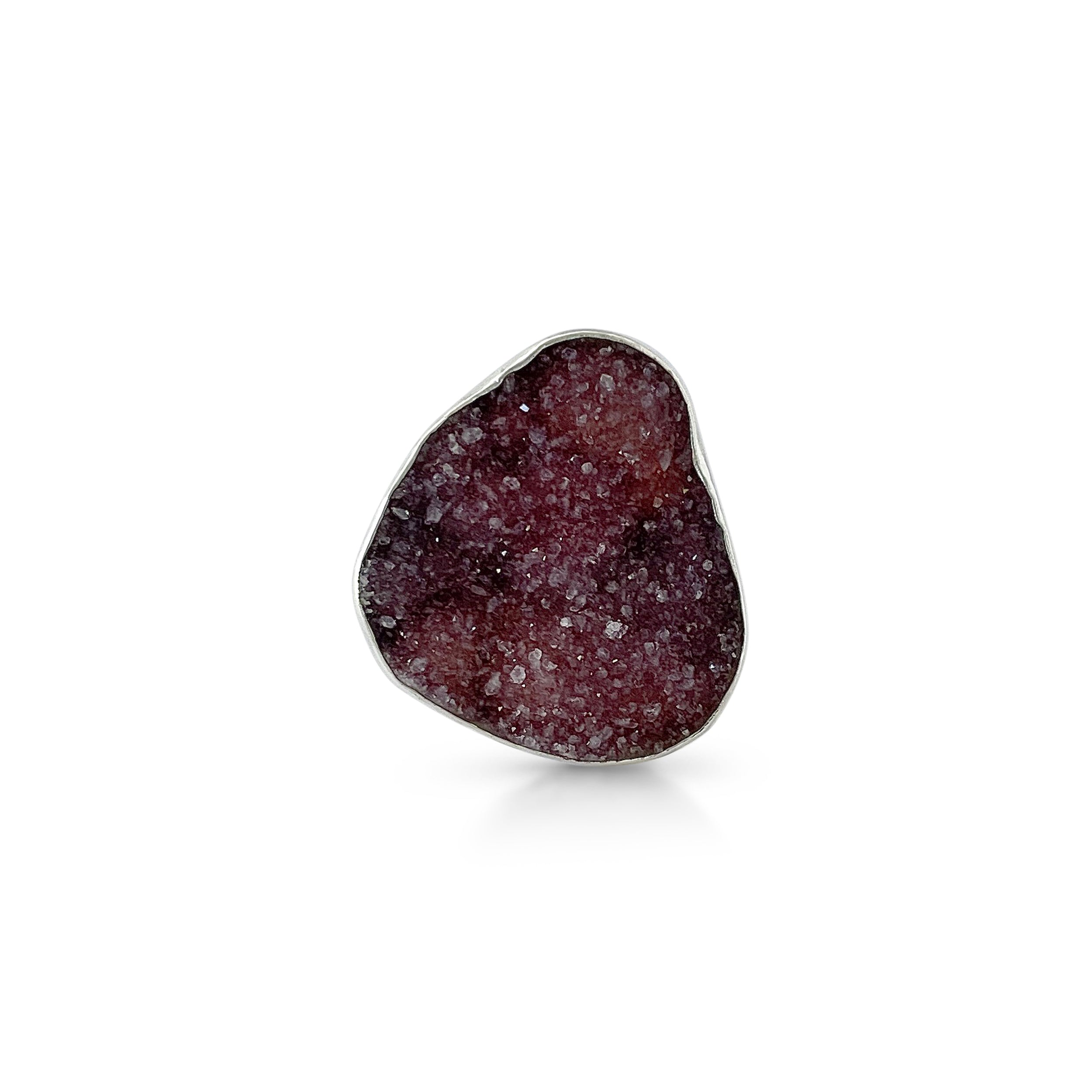 Natural Druzy Ring-(DRZ-2-12)