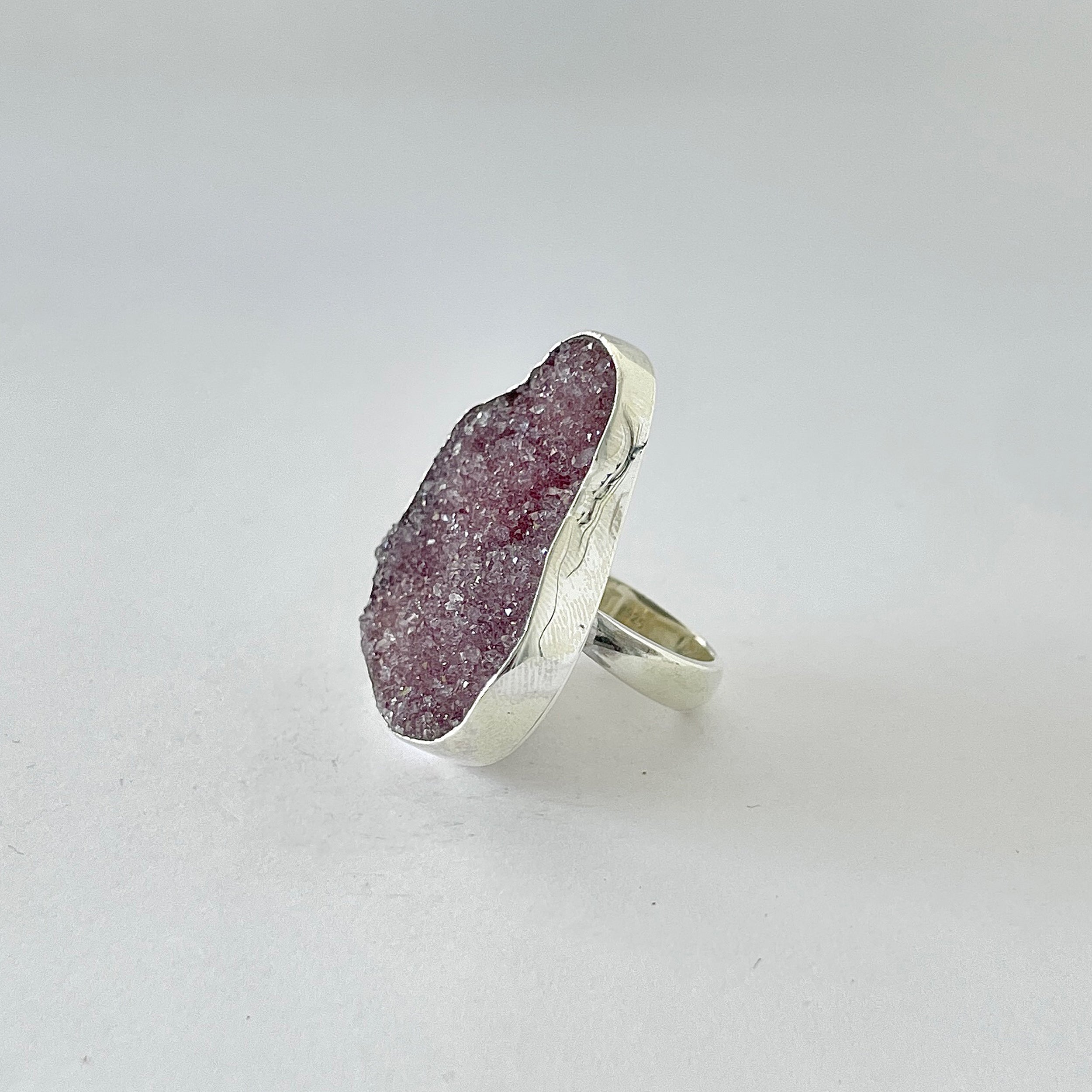 Natural Druzy Ring-(DRZ-2-12)