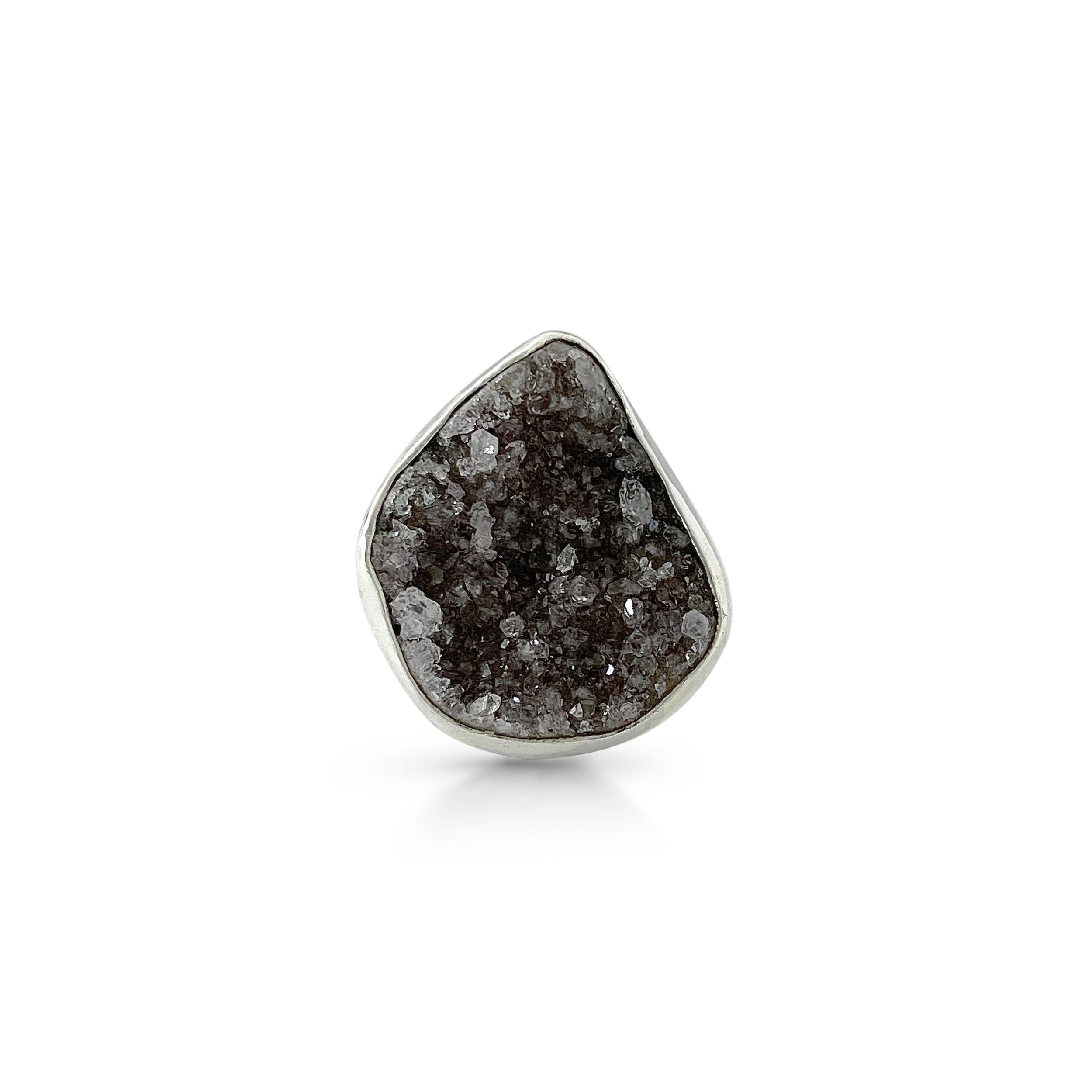 Natural Druzy Ring-(DRZ-2-13)