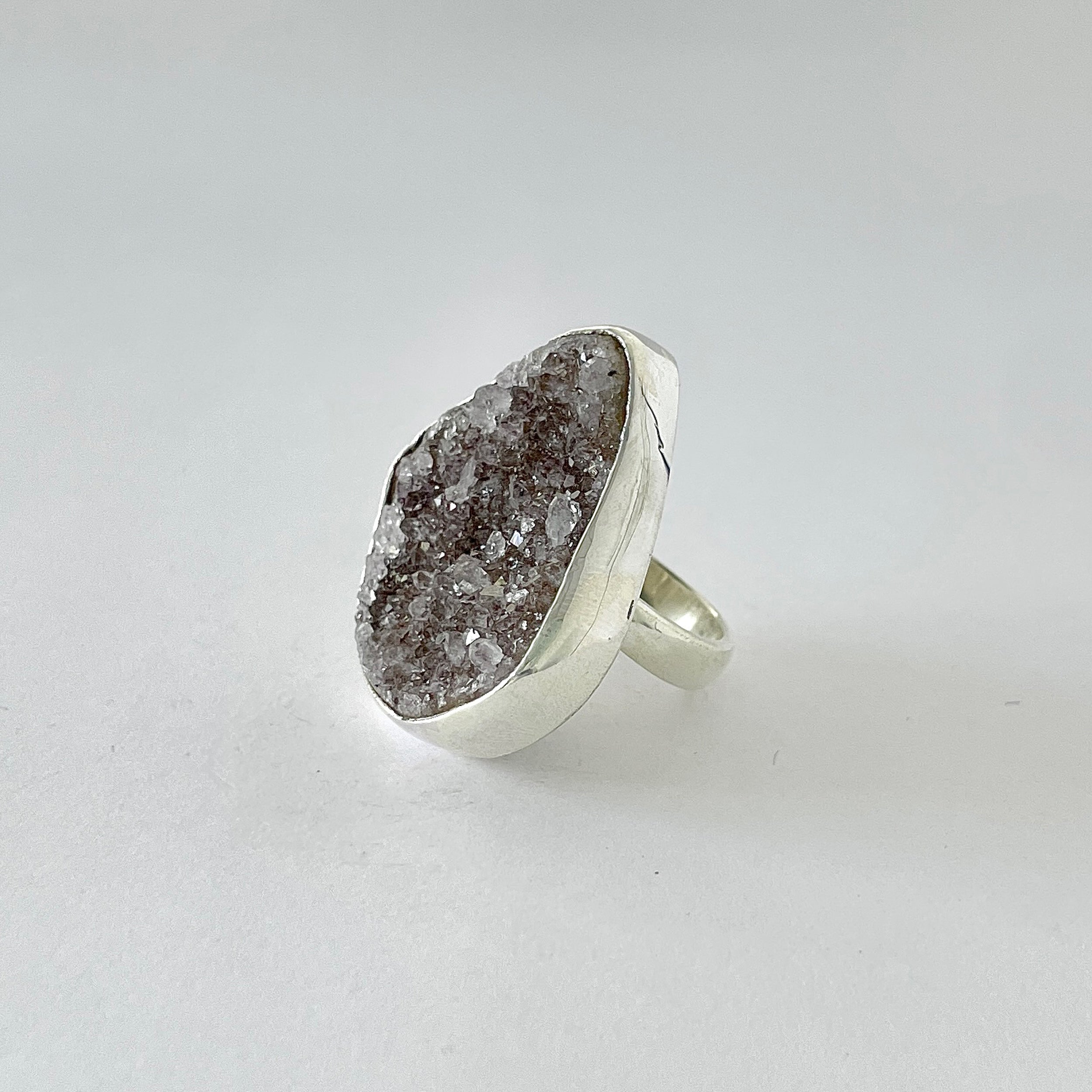 Natural Druzy Ring-(DRZ-2-13)