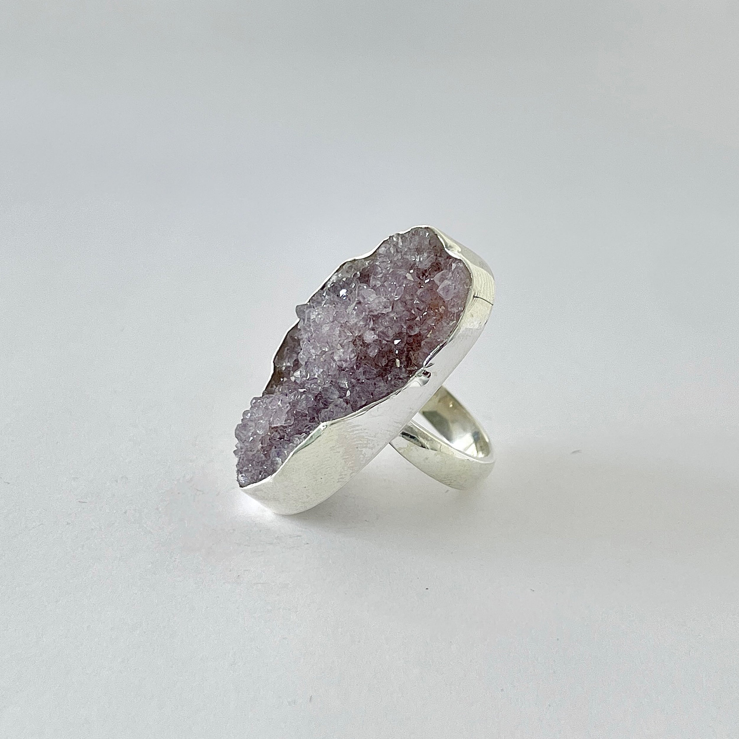 Natural Druzy Ring-(DRZ-2-14)
