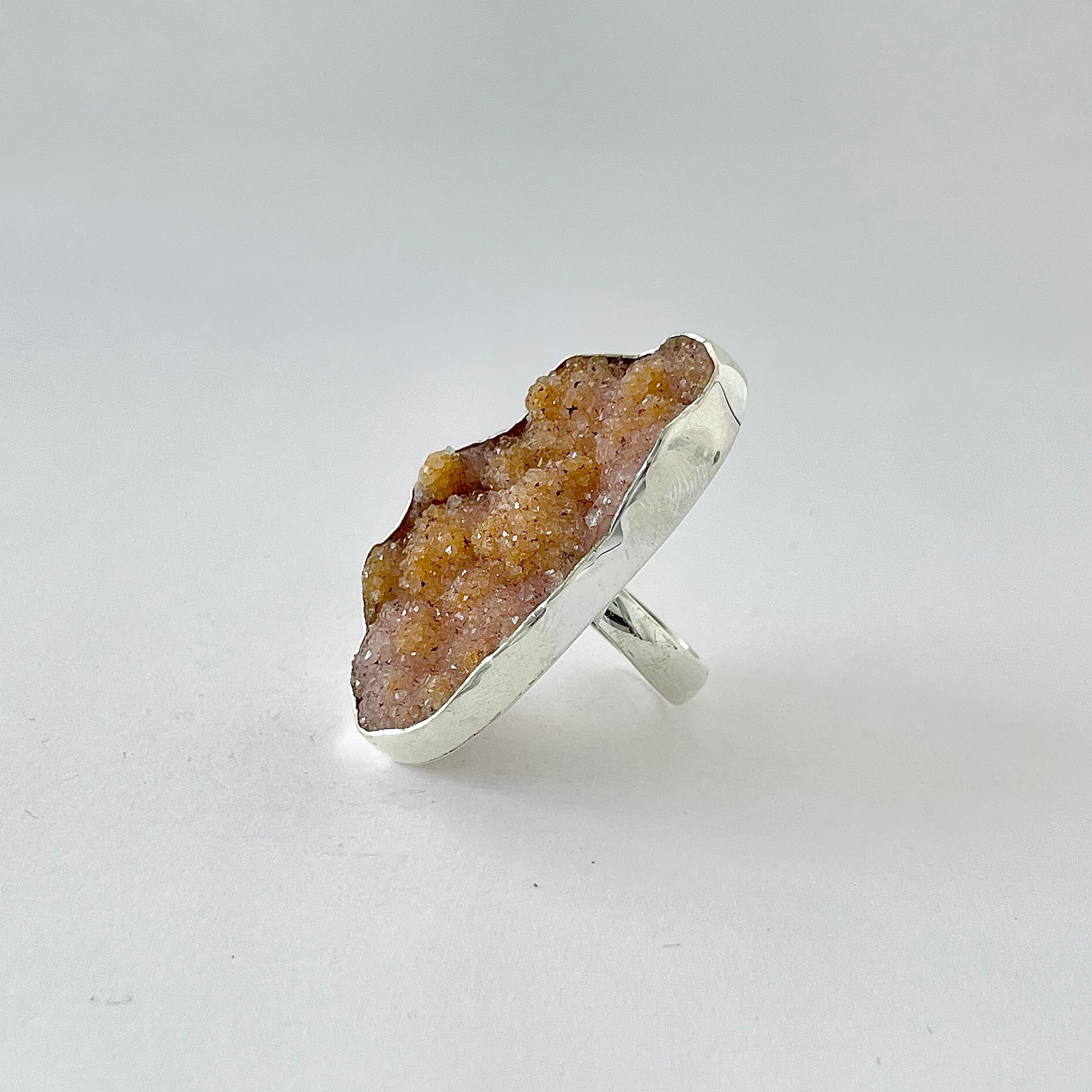Natural Druzy Ring-(DRZ-2-15)