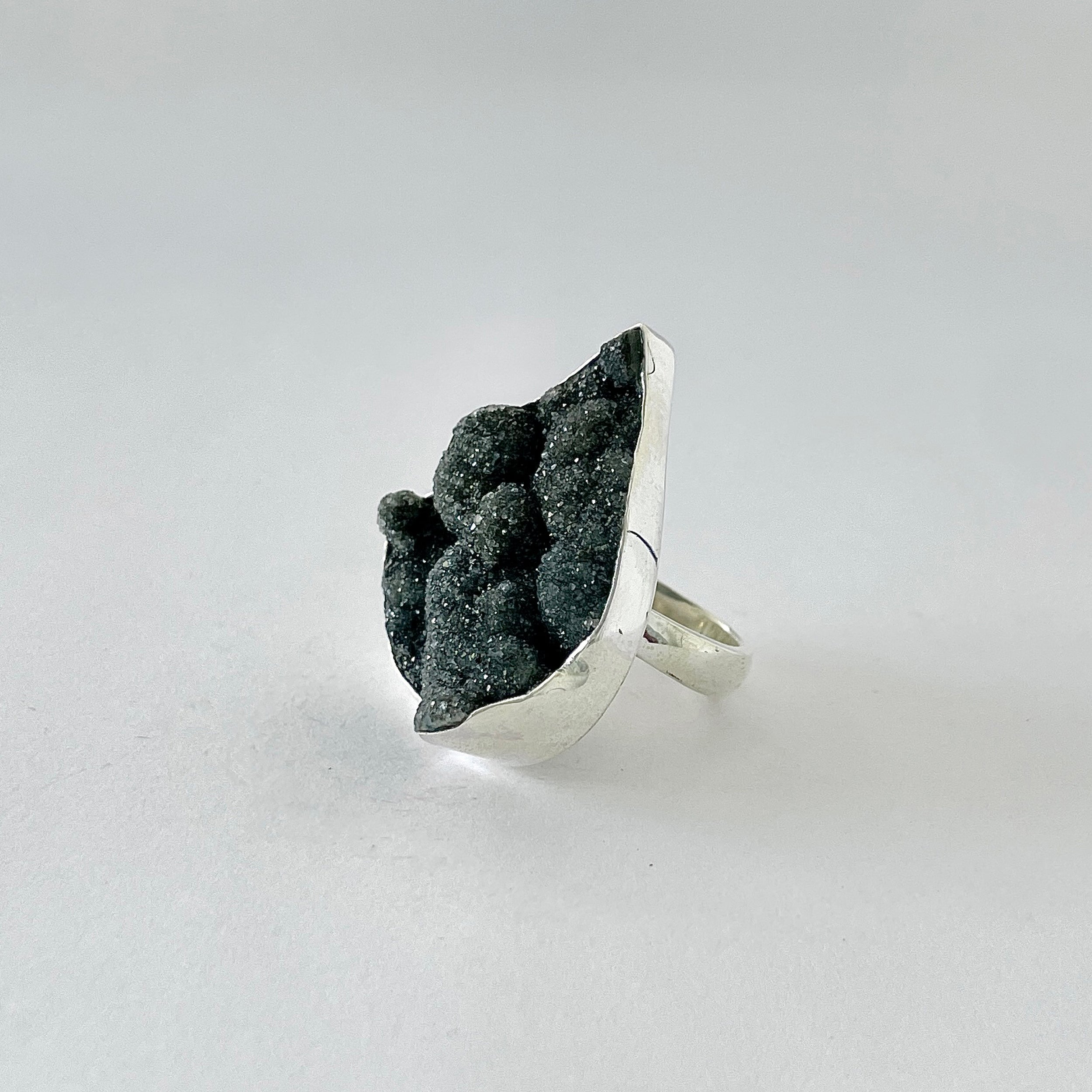 Natural Druzy Ring-(DRZ-2-16)