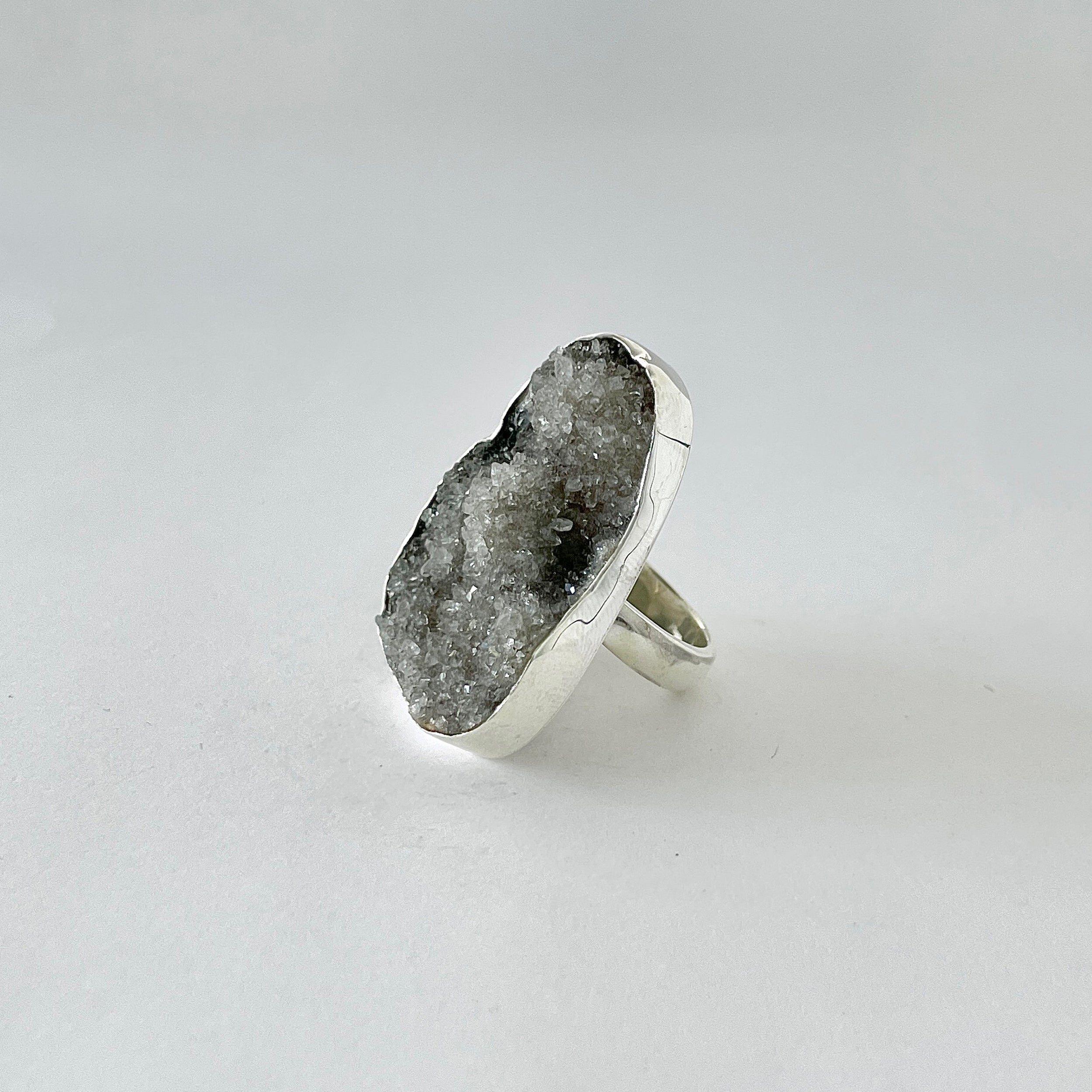 Natural Druzy Ring-(DRZ-2-17)