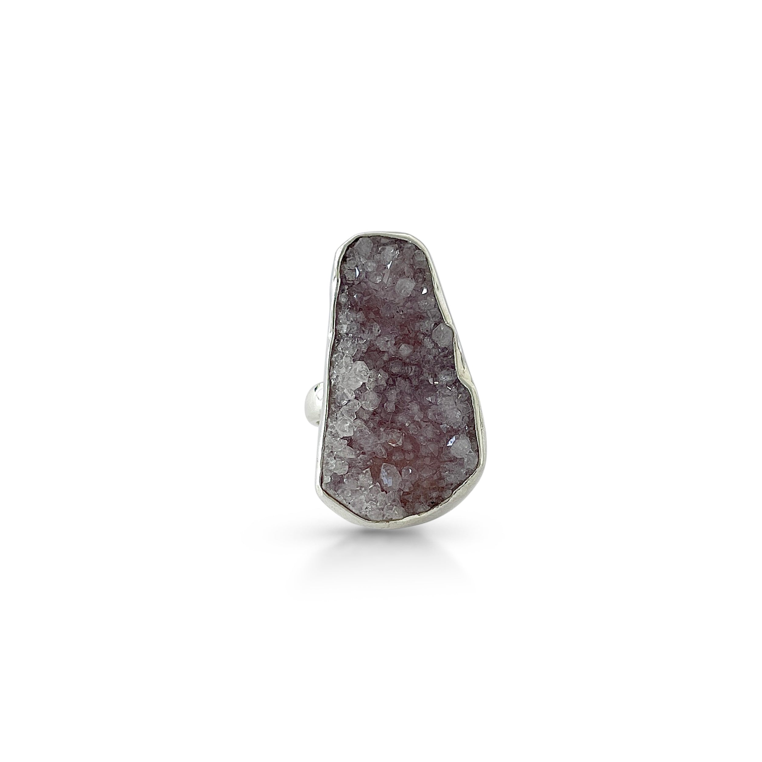 Natural Druzy Ring-(DRZ-2-18)