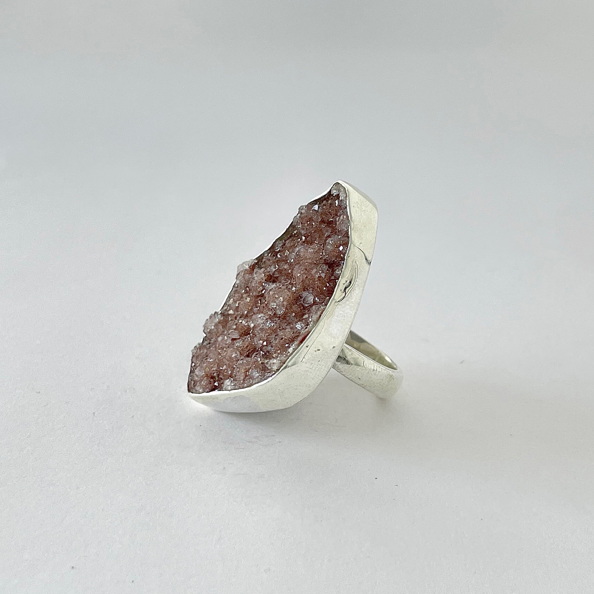 Natural Druzy Ring-(DRZ-2-2)