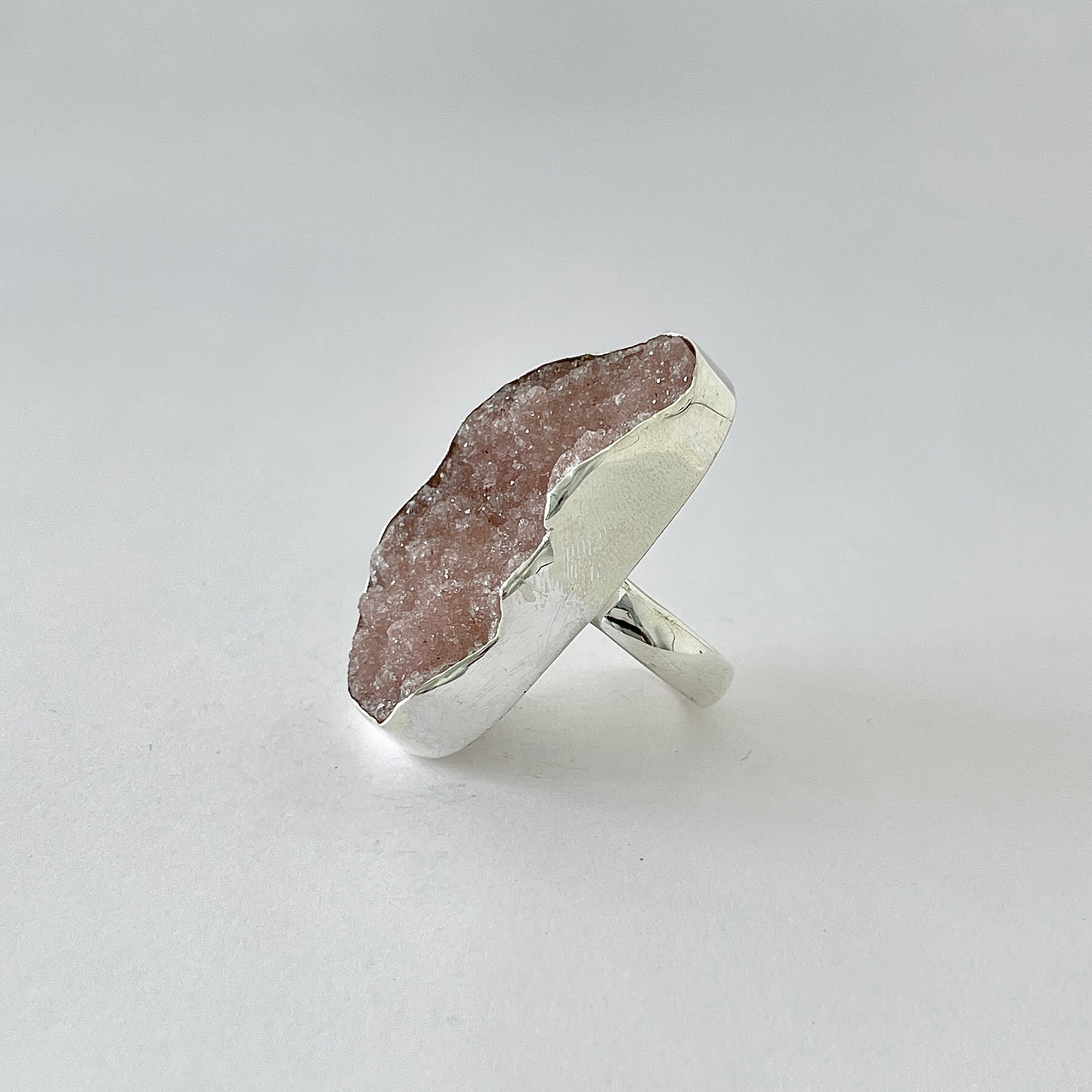 Natural Druzy Ring-(DRZ-2-20)