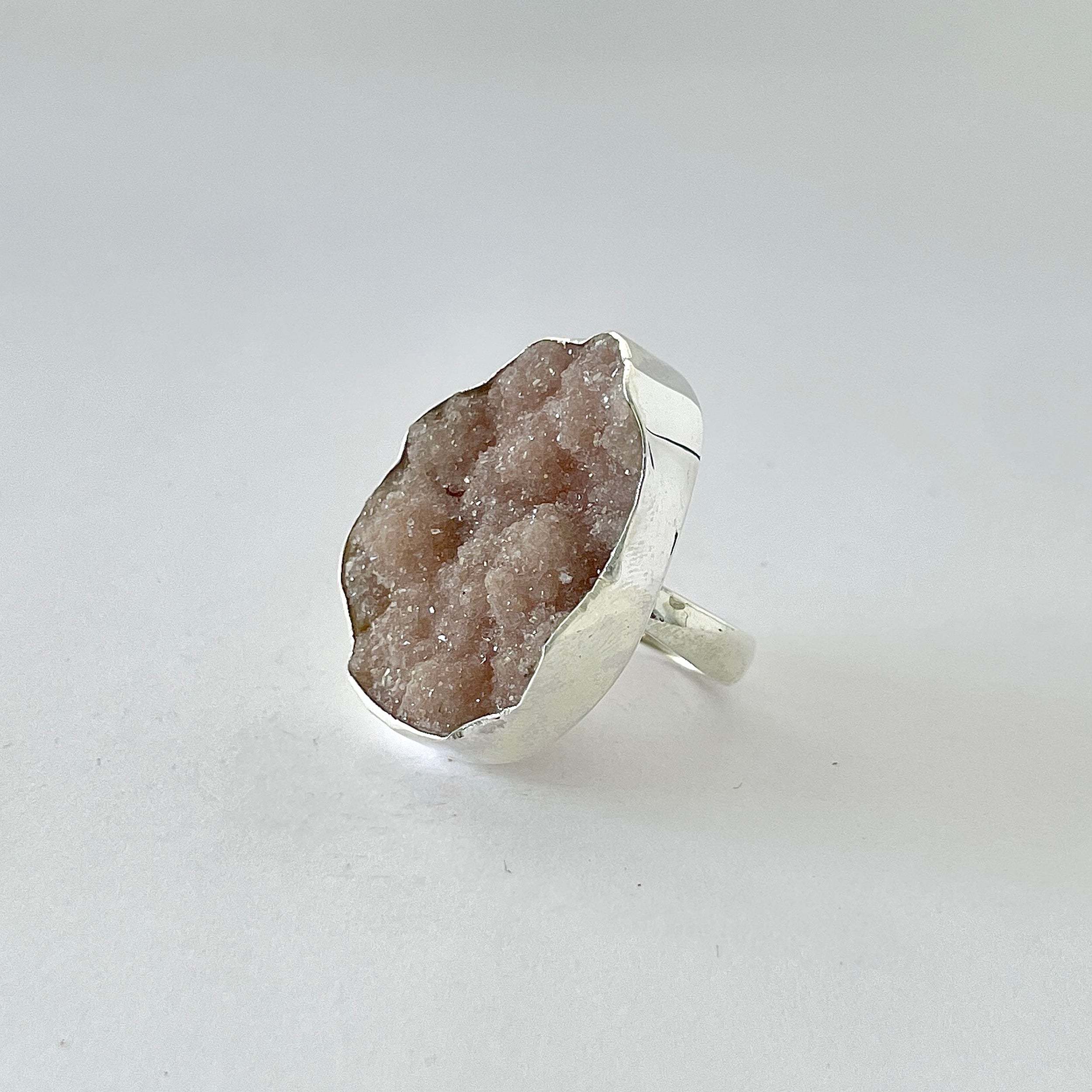 Natural Druzy Ring-(DRZ-2-21)