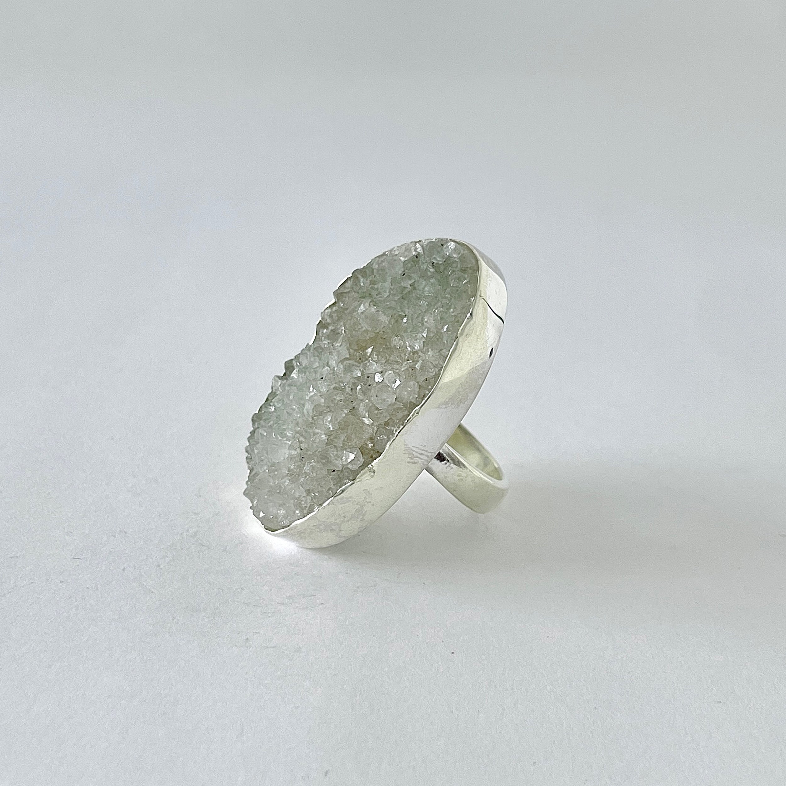 Natural Druzy Ring-(DRZ-2-22)