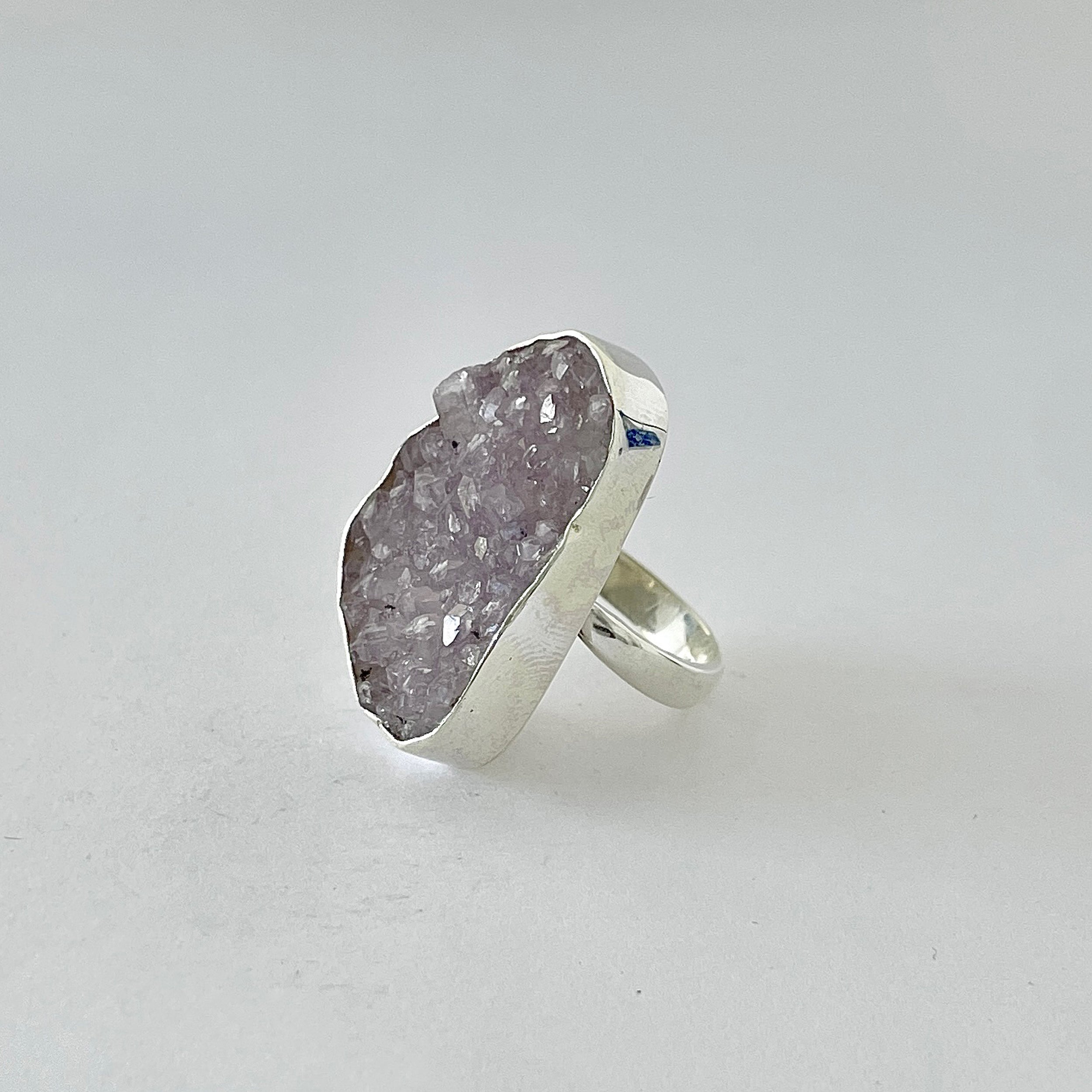 Natural Druzy Ring-(DRZ-2-23)