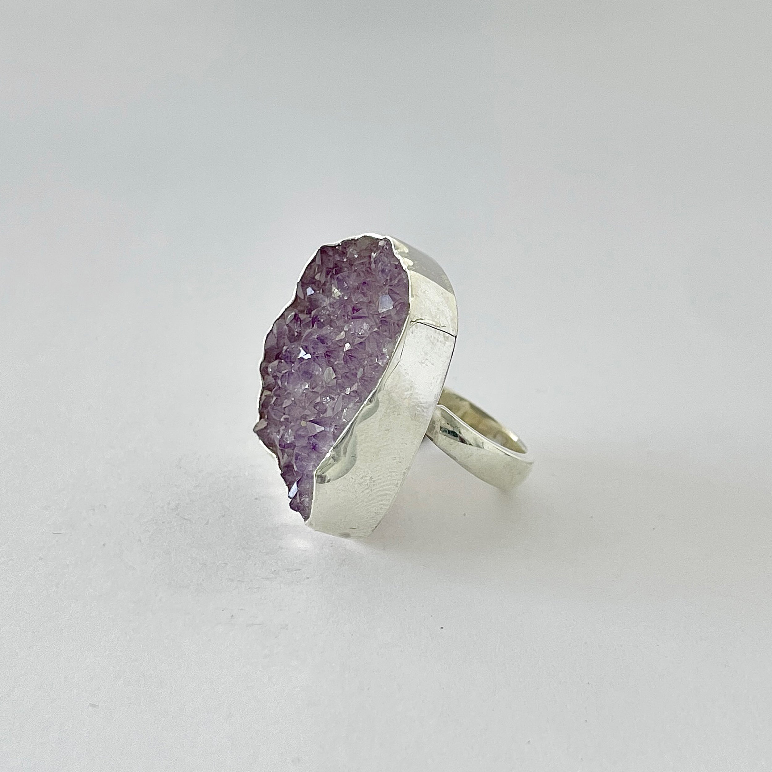 Natural Druzy Ring-(DRZ-2-24)