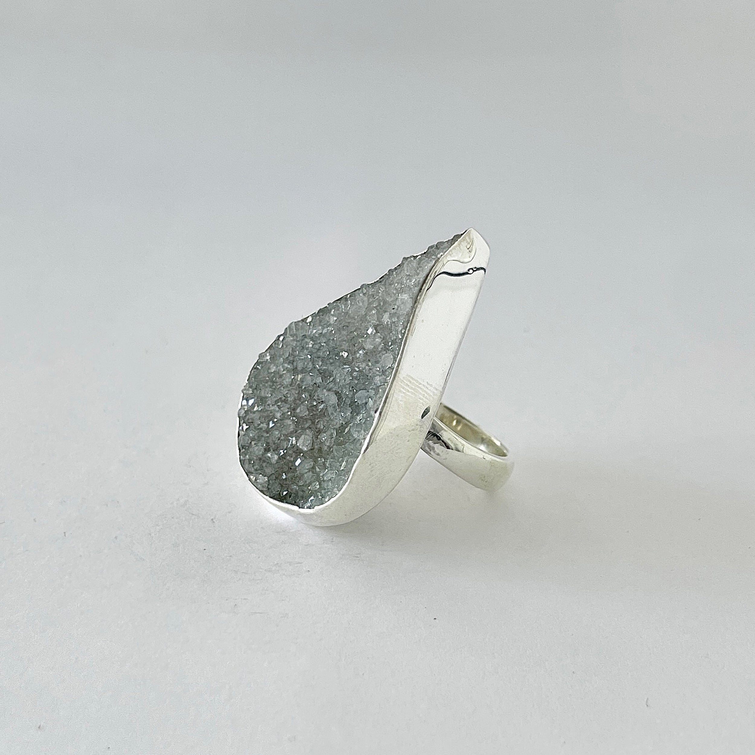 Natural Druzy Ring-(DRZ-2-25)