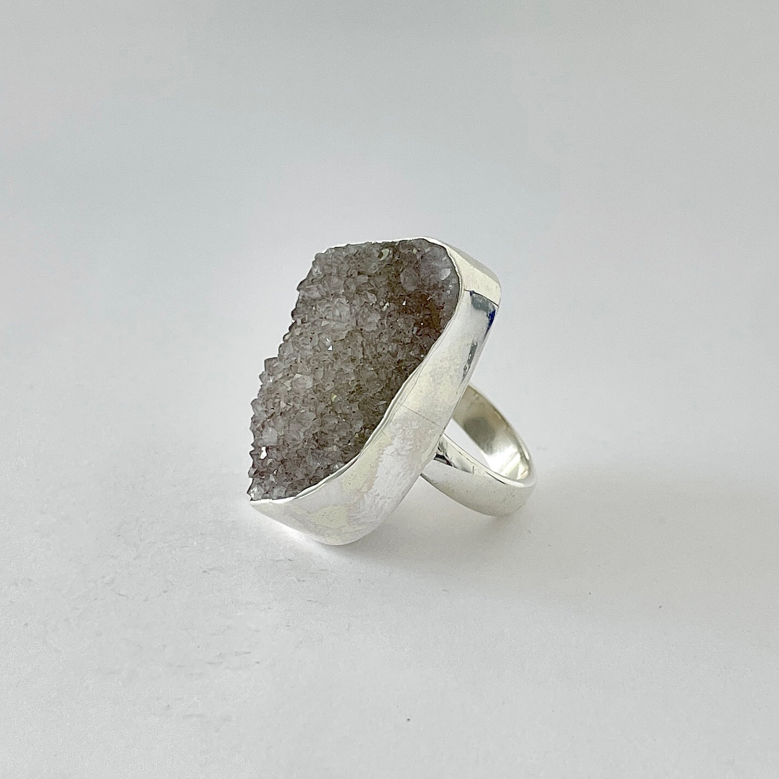 Natural Druzy Ring-(DRZ-2-27)