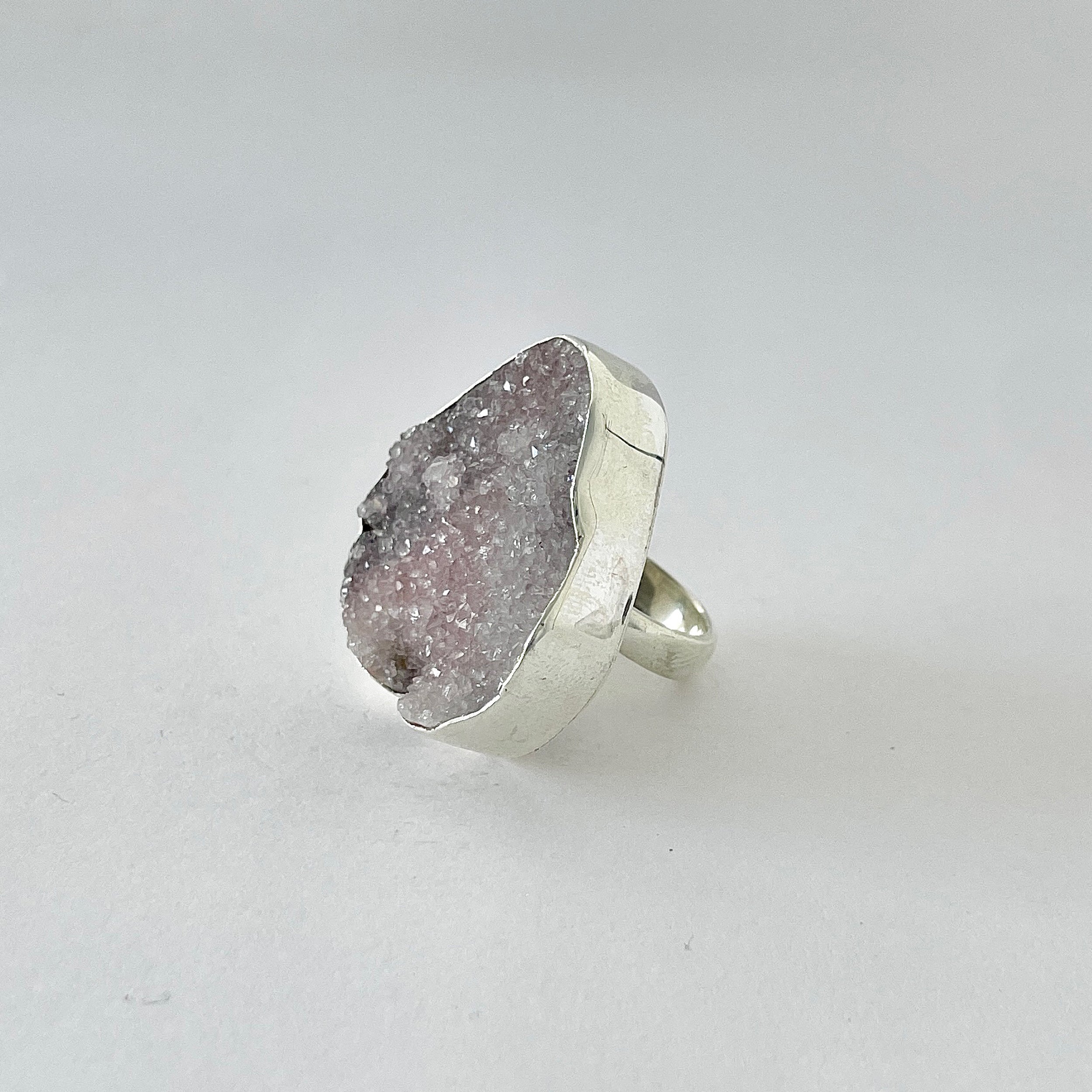 Natural Druzy Ring-(DRZ-2-28)