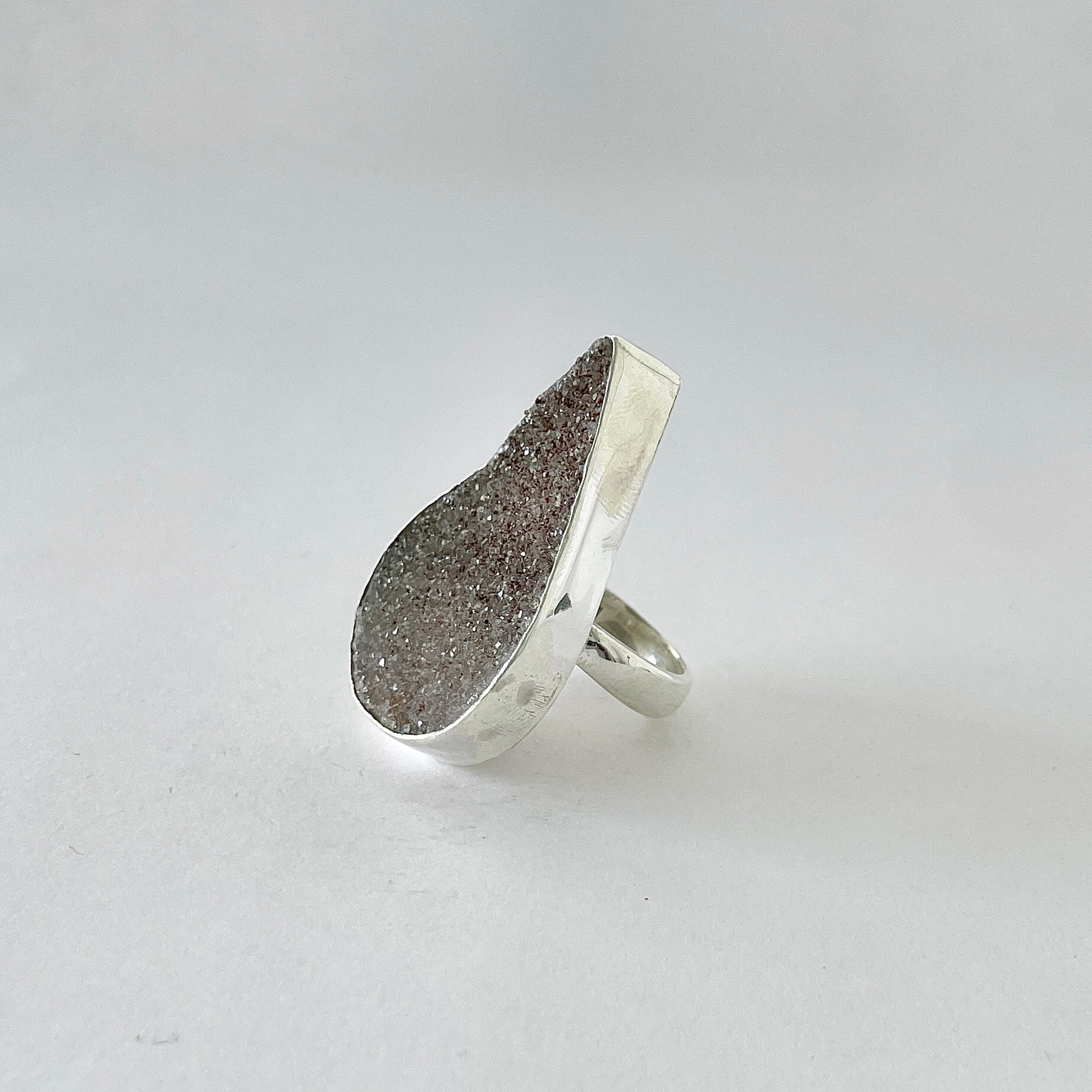 Natural Druzy Ring-(DRZ-2-29)