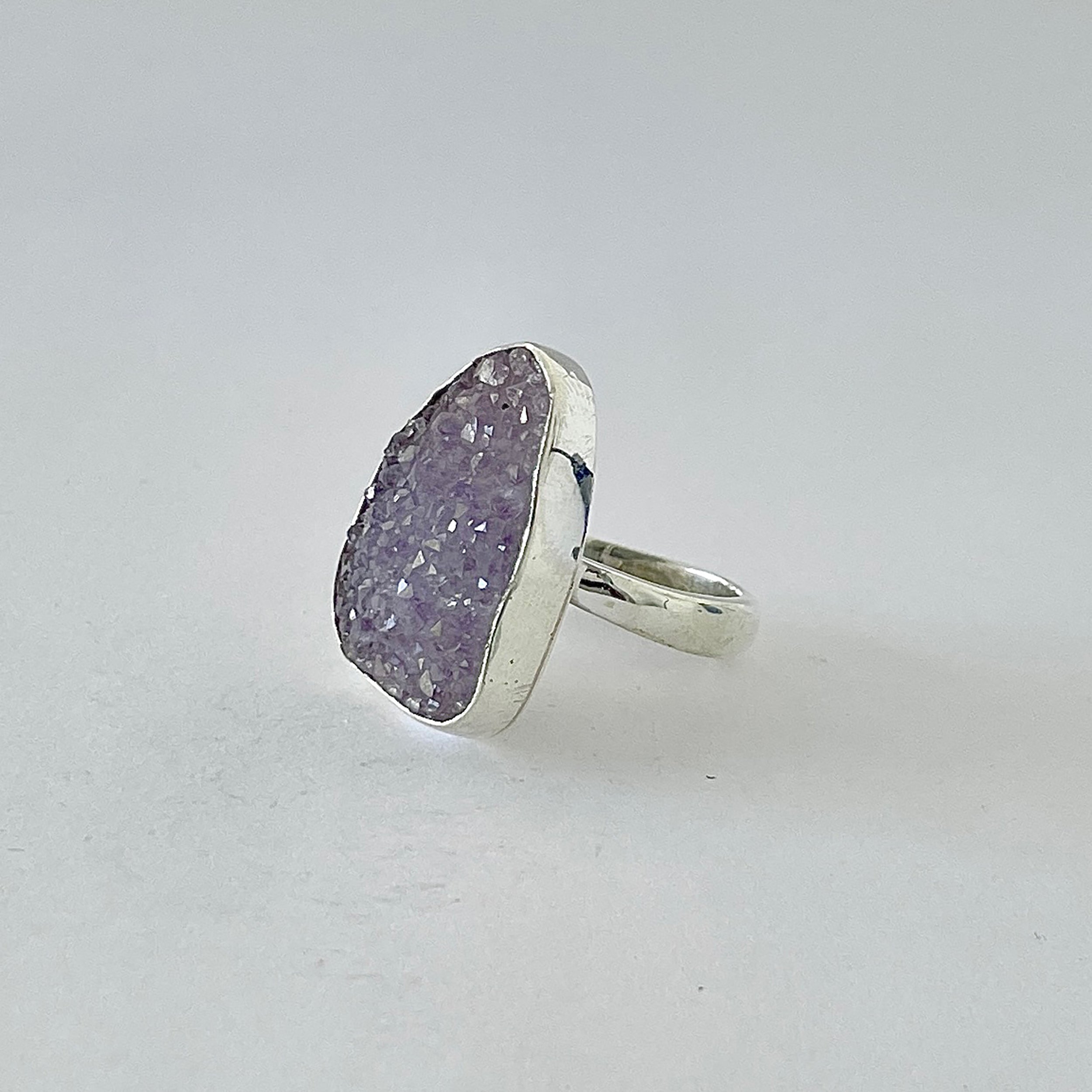 Natural Druzy Ring-(DRZ-2-30)