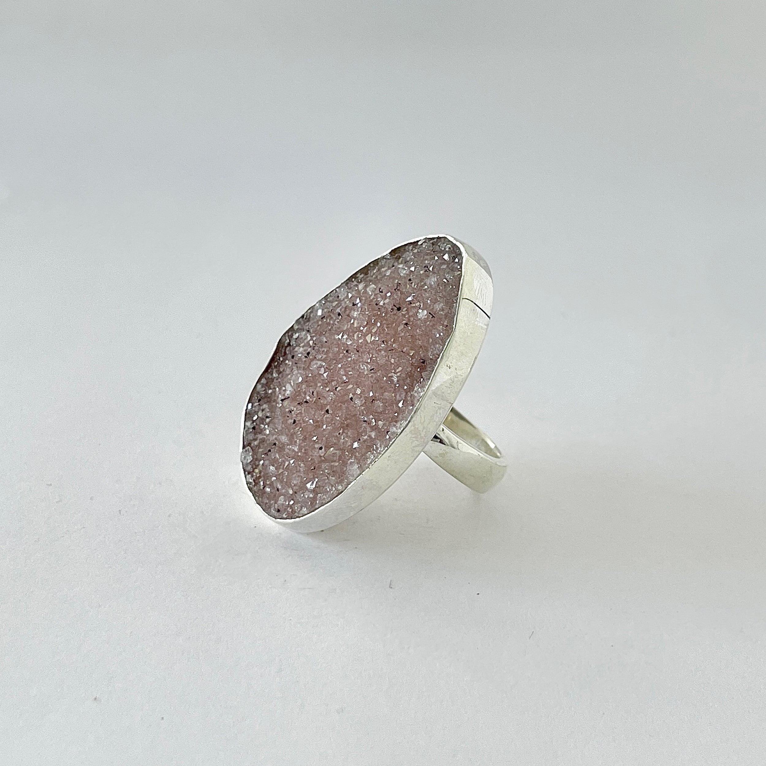 Natural Druzy Ring-(DRZ-2-32)