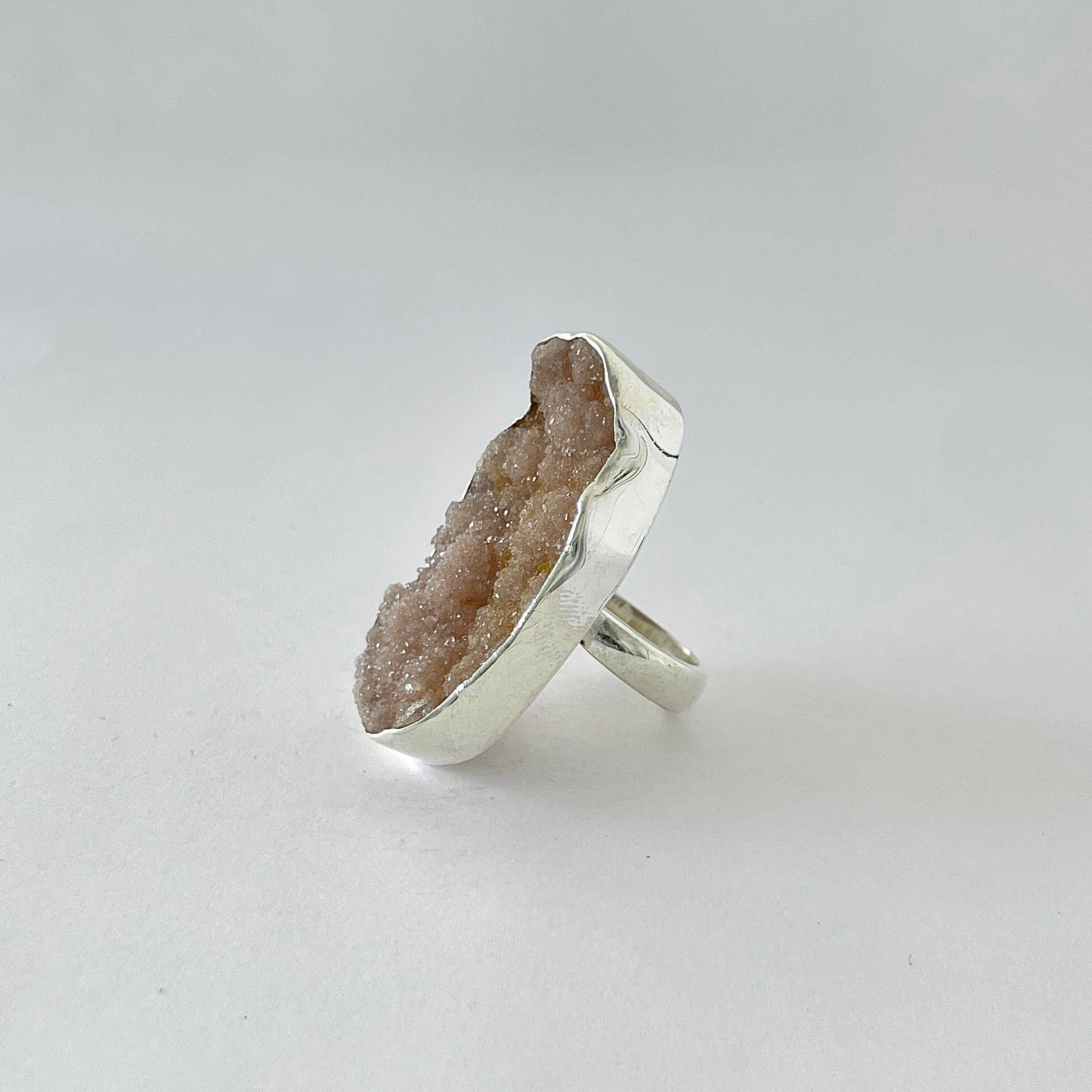 Natural Druzy Ring-(DRZ-2-33)