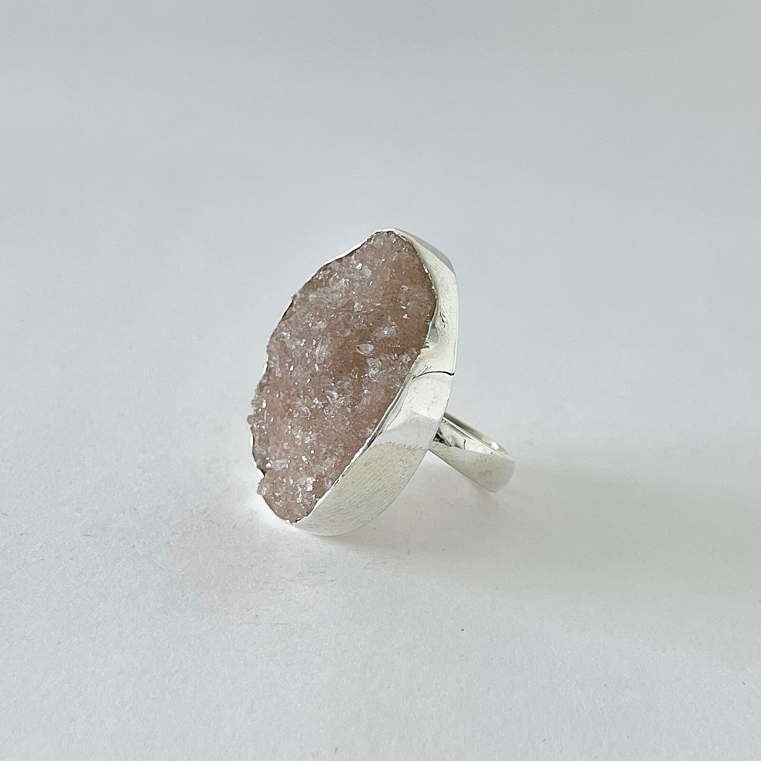Natural Druzy Ring-(DRZ-2-36)