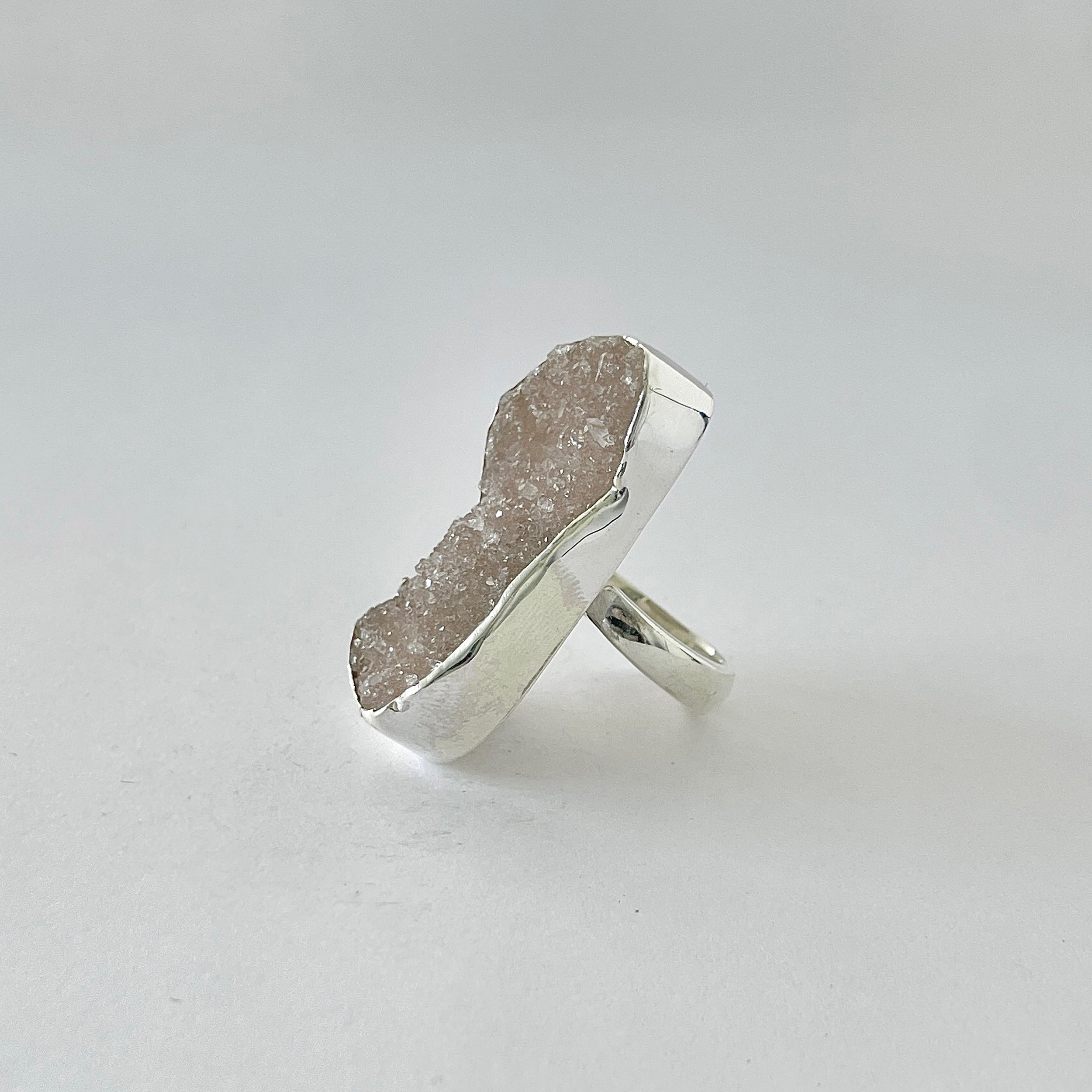 Natural Druzy Ring-(DRZ-2-4)