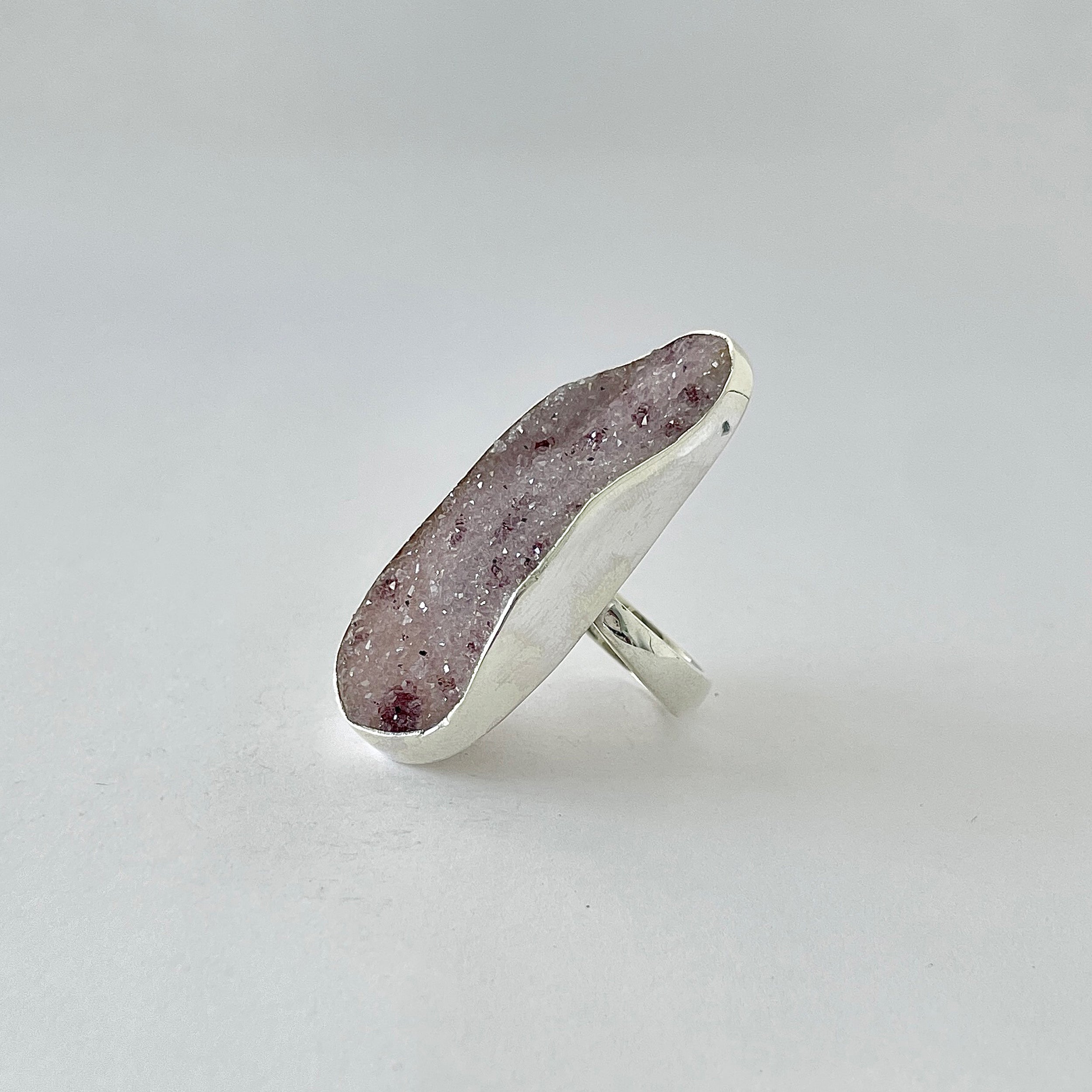 Natural Druzy Ring-(DRZ-2-5)