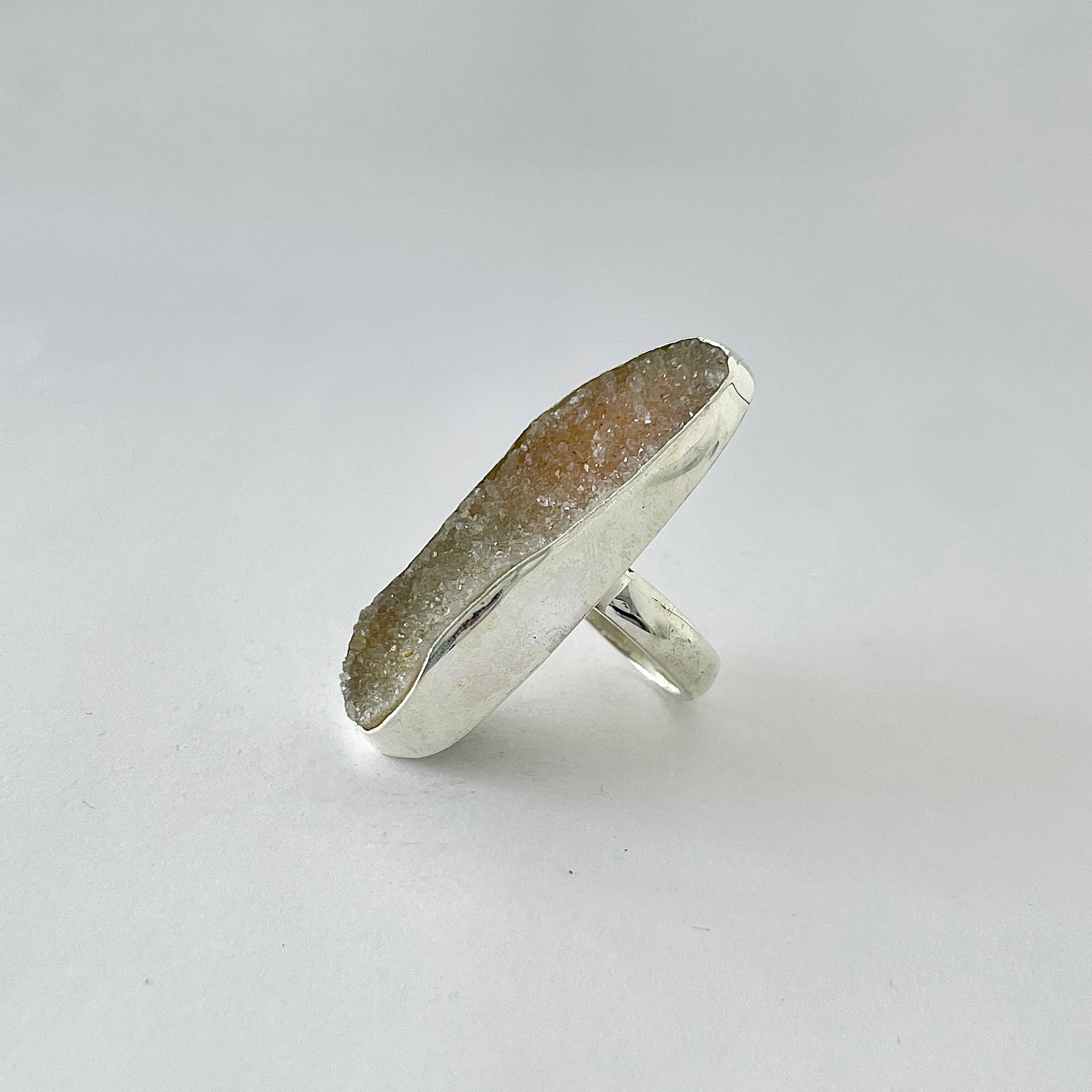 Natural Druzy Ring-(DRZ-2-7)
