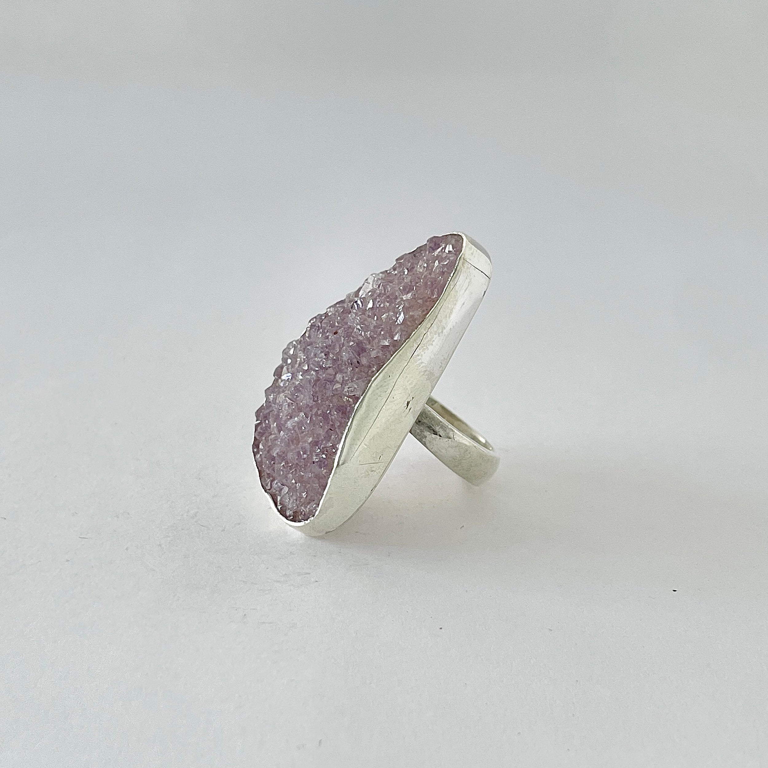 Natural Druzy Ring-(DRZ-2-8)