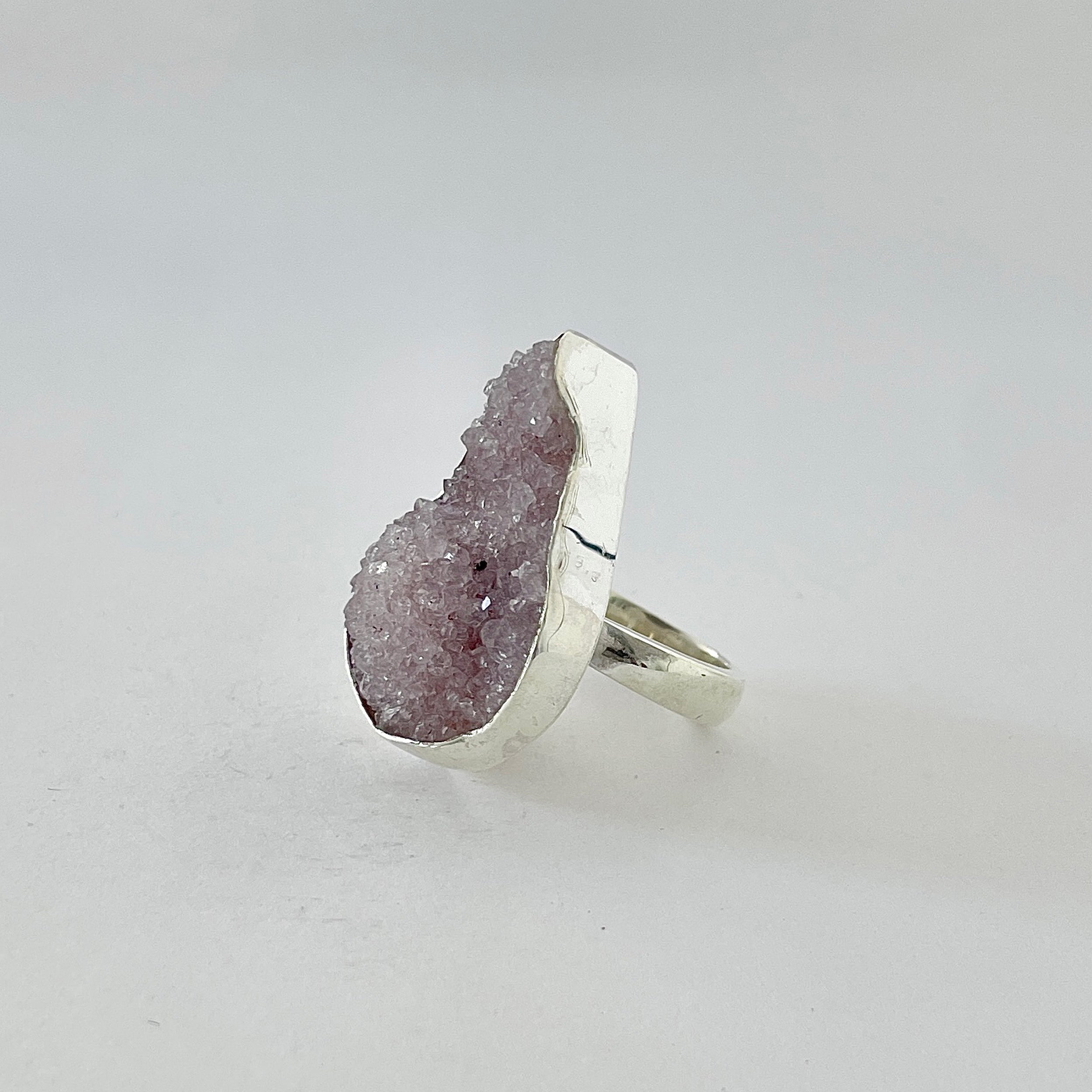 Natural Druzy Ring-(DRZ-2-9)
