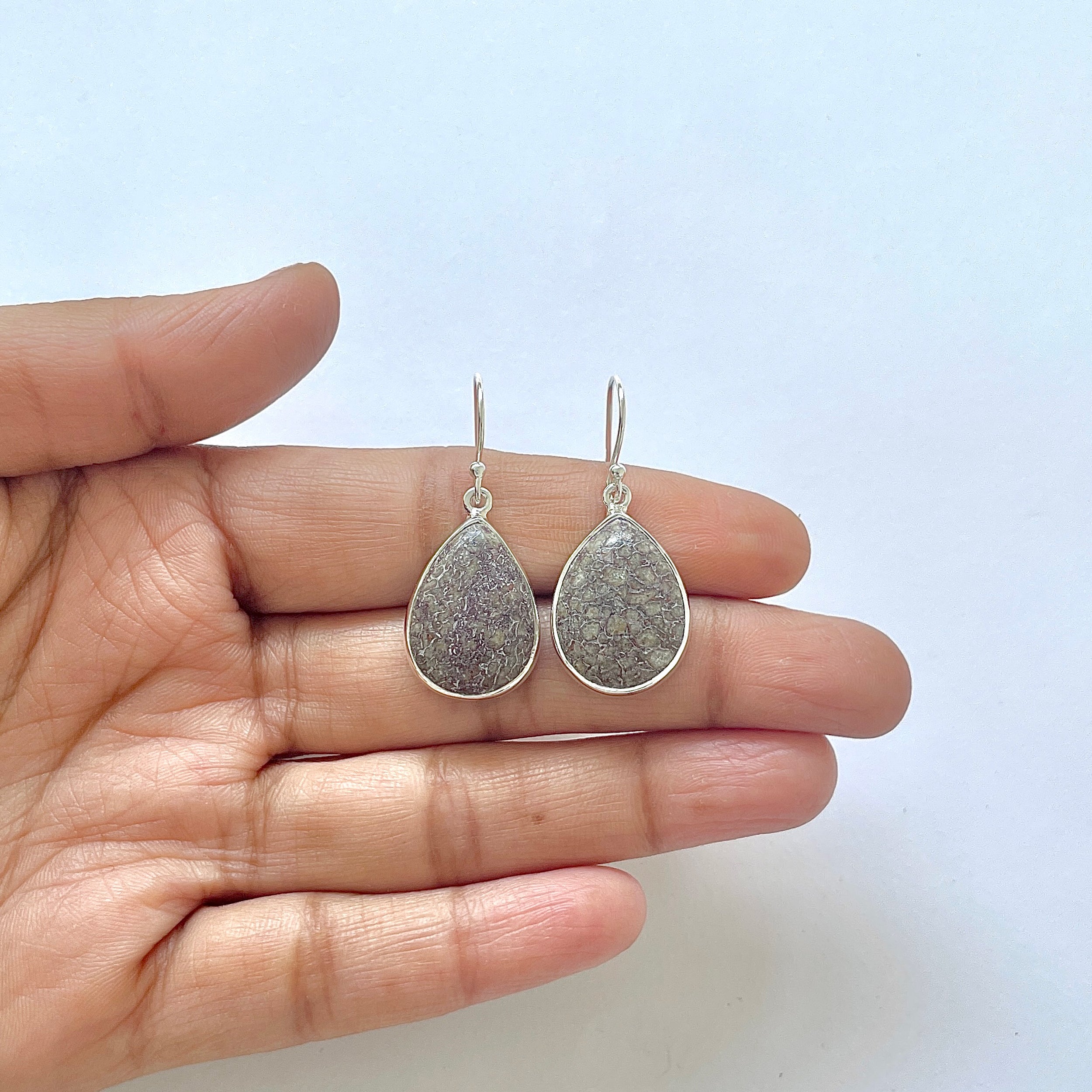 Dinosaur Bone Earring-(DSB-3-10)