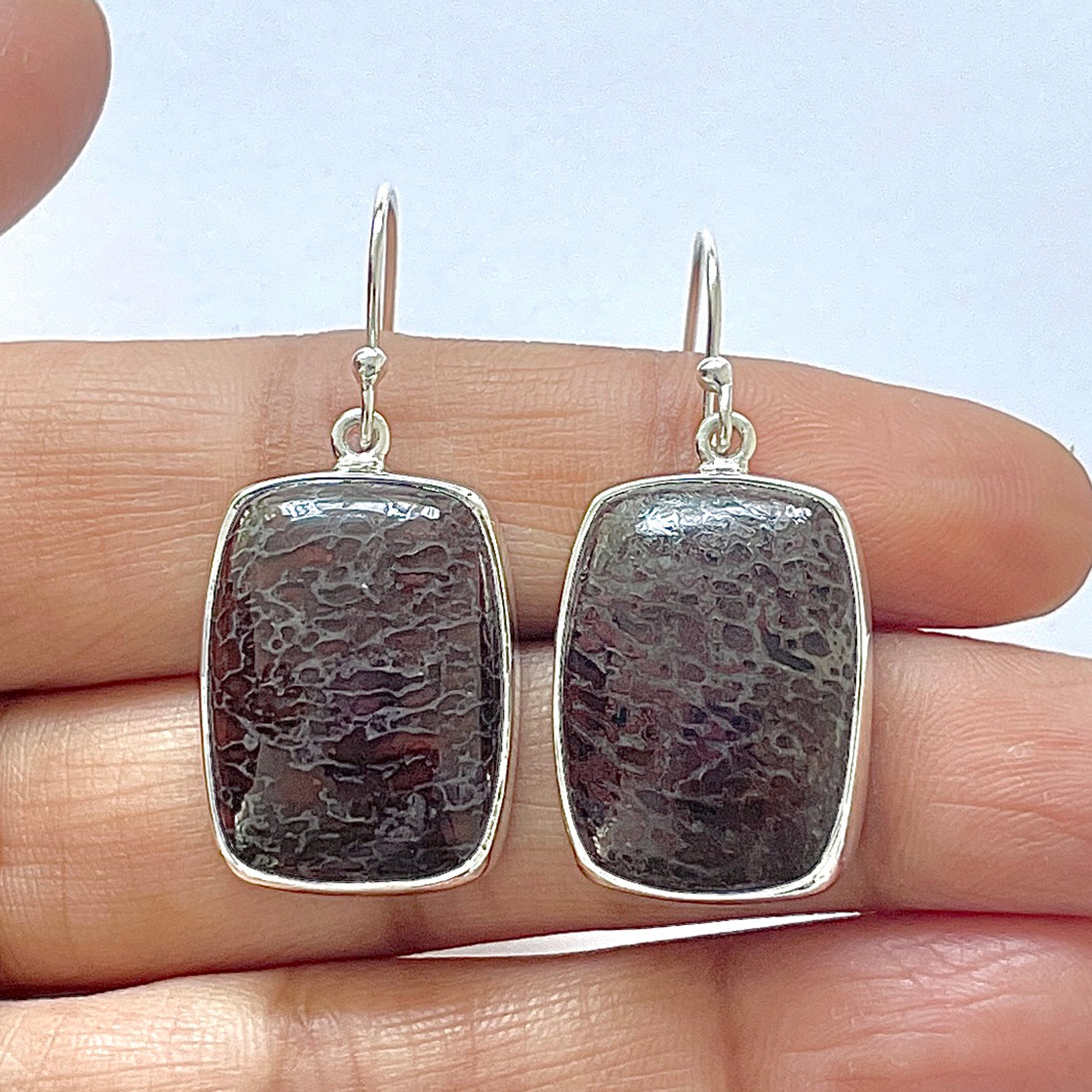 Dinosaur Bone Earring-(DSB-3-12)