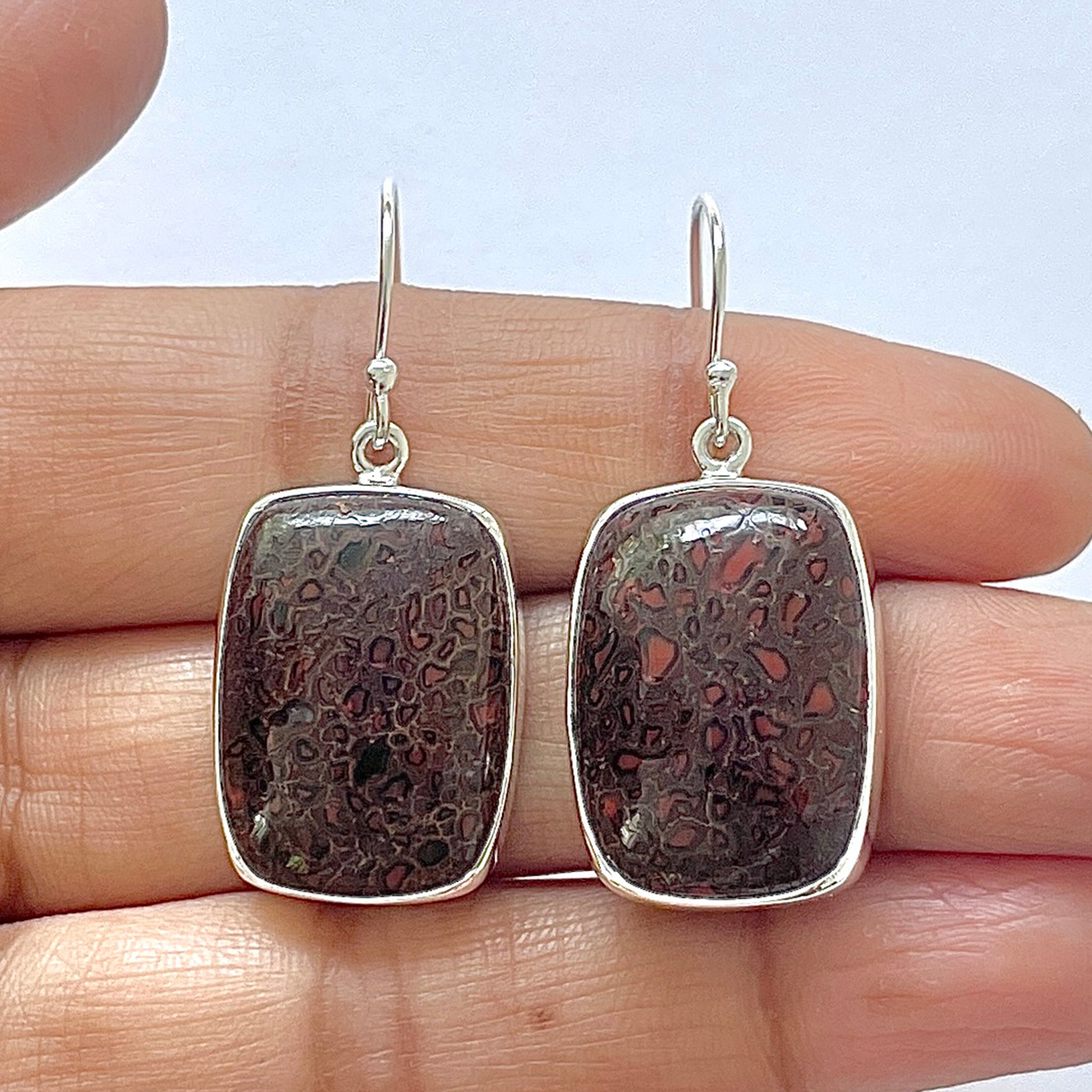 Dinosaur Bone Earring-(DSB-3-13)