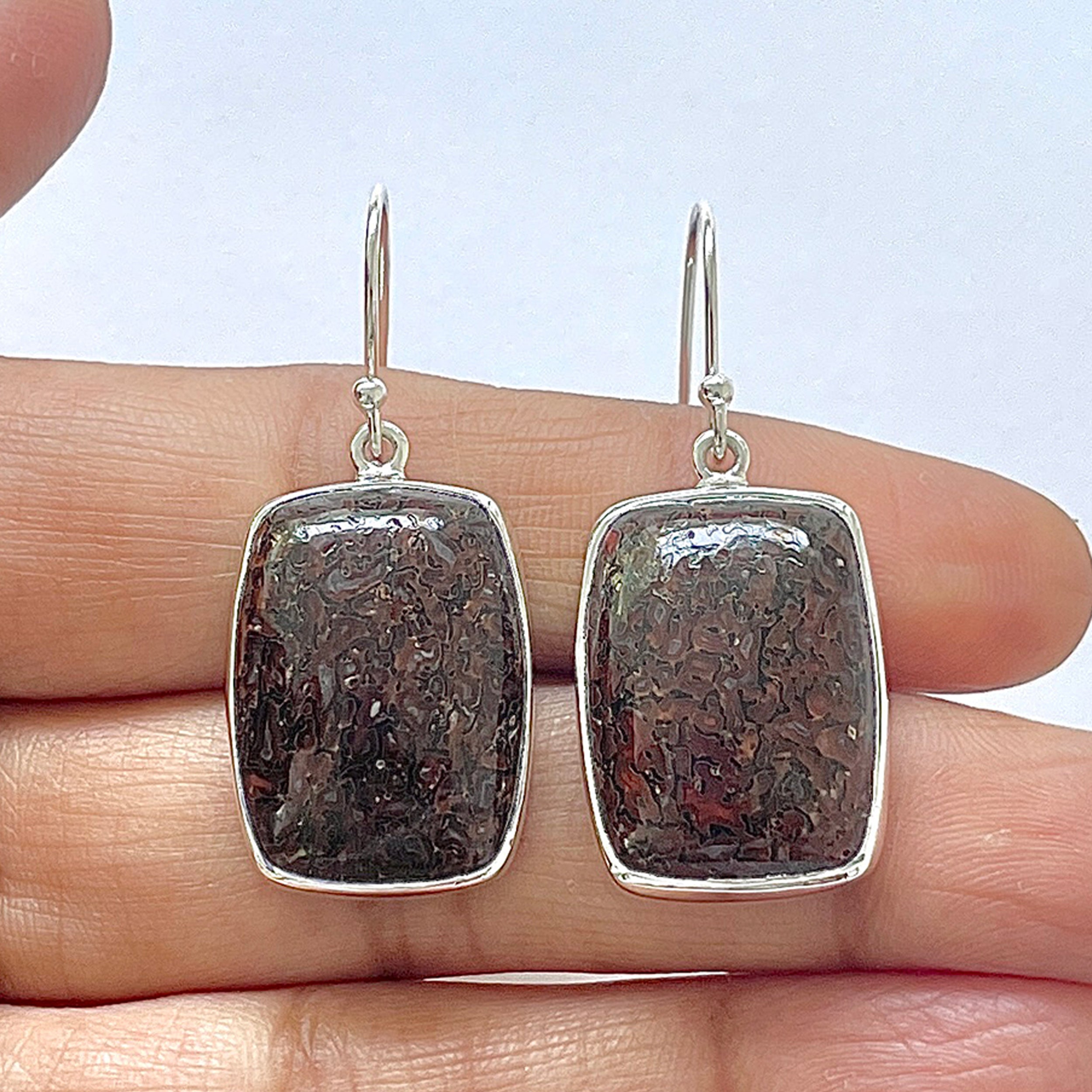 Dinosaur Bone Earring-(DSB-3-2)