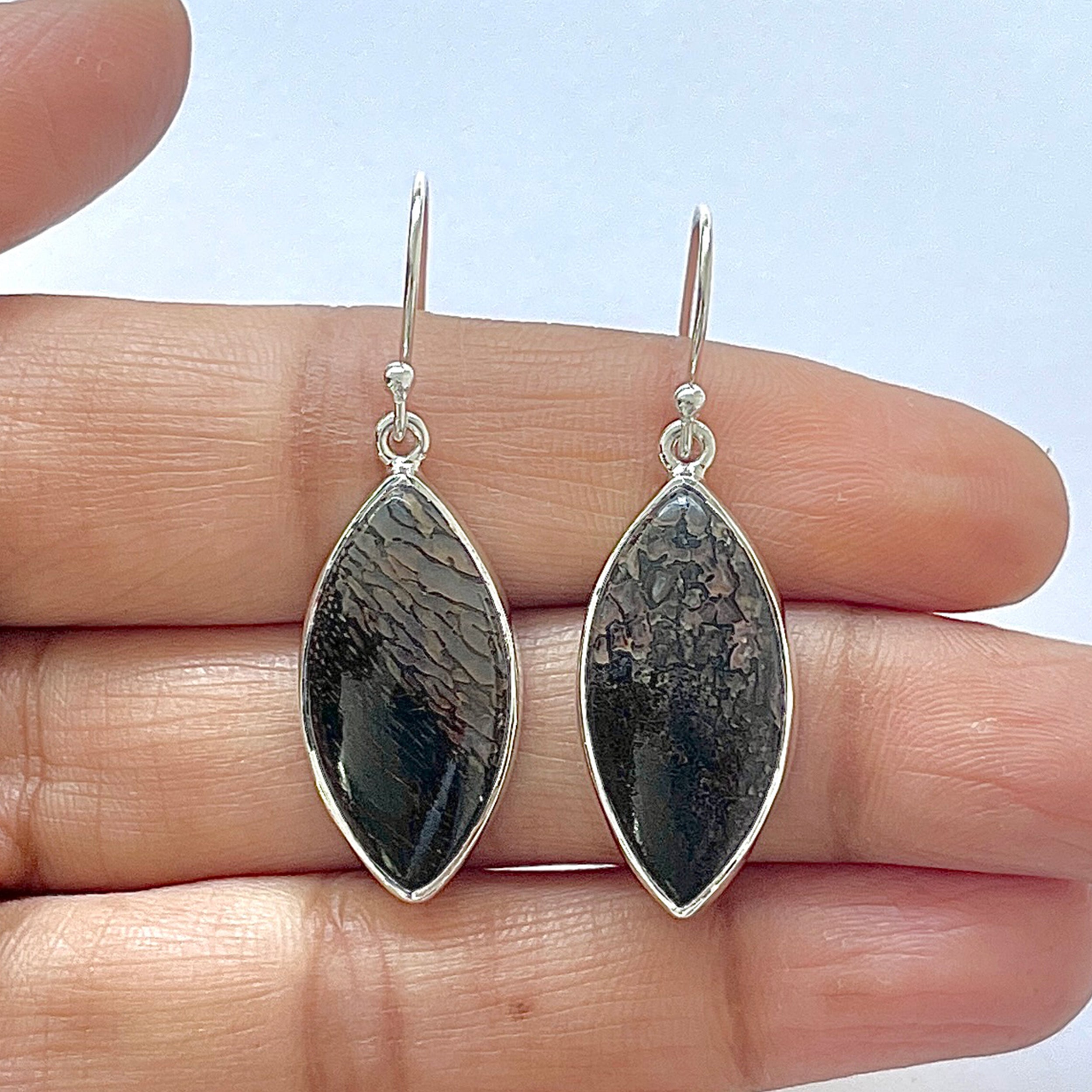 Dinosaur Bone Earring-(DSB-3-8)