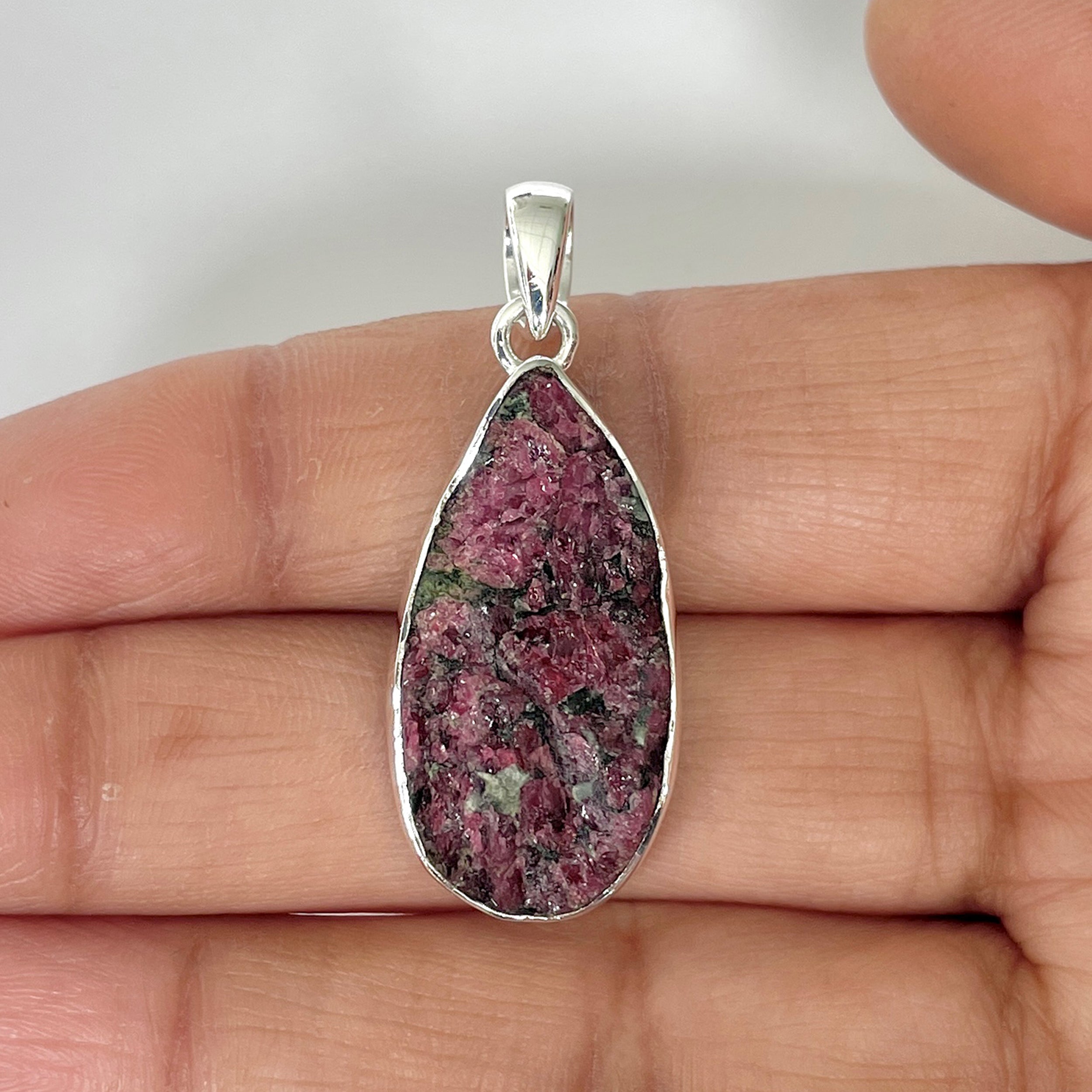Eudialyte Rough Pendant-(EUD-1-1)
