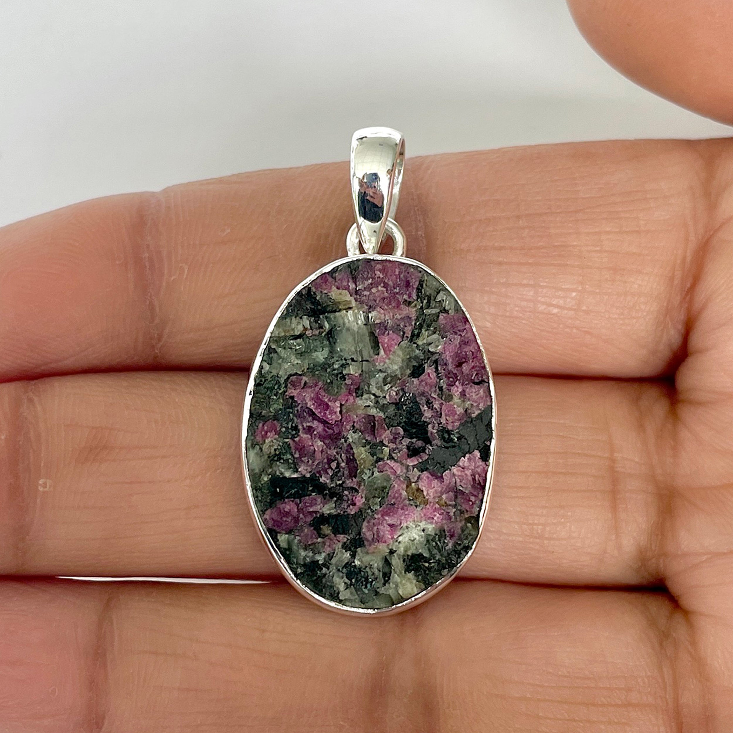 Eudialyte Rough Pendant-(EUD-1-10)