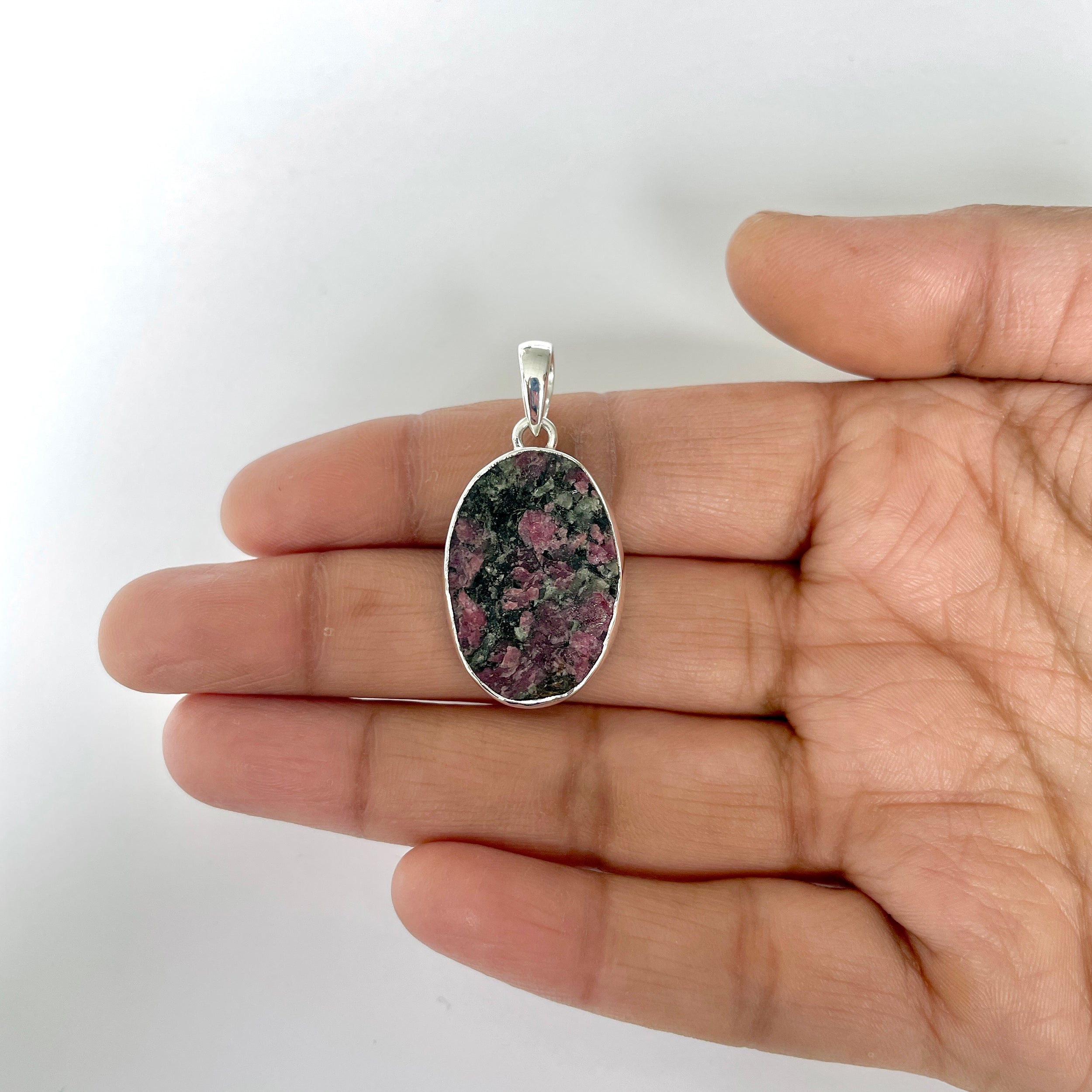 Eudialyte Rough Pendant-(EUD-1-11)