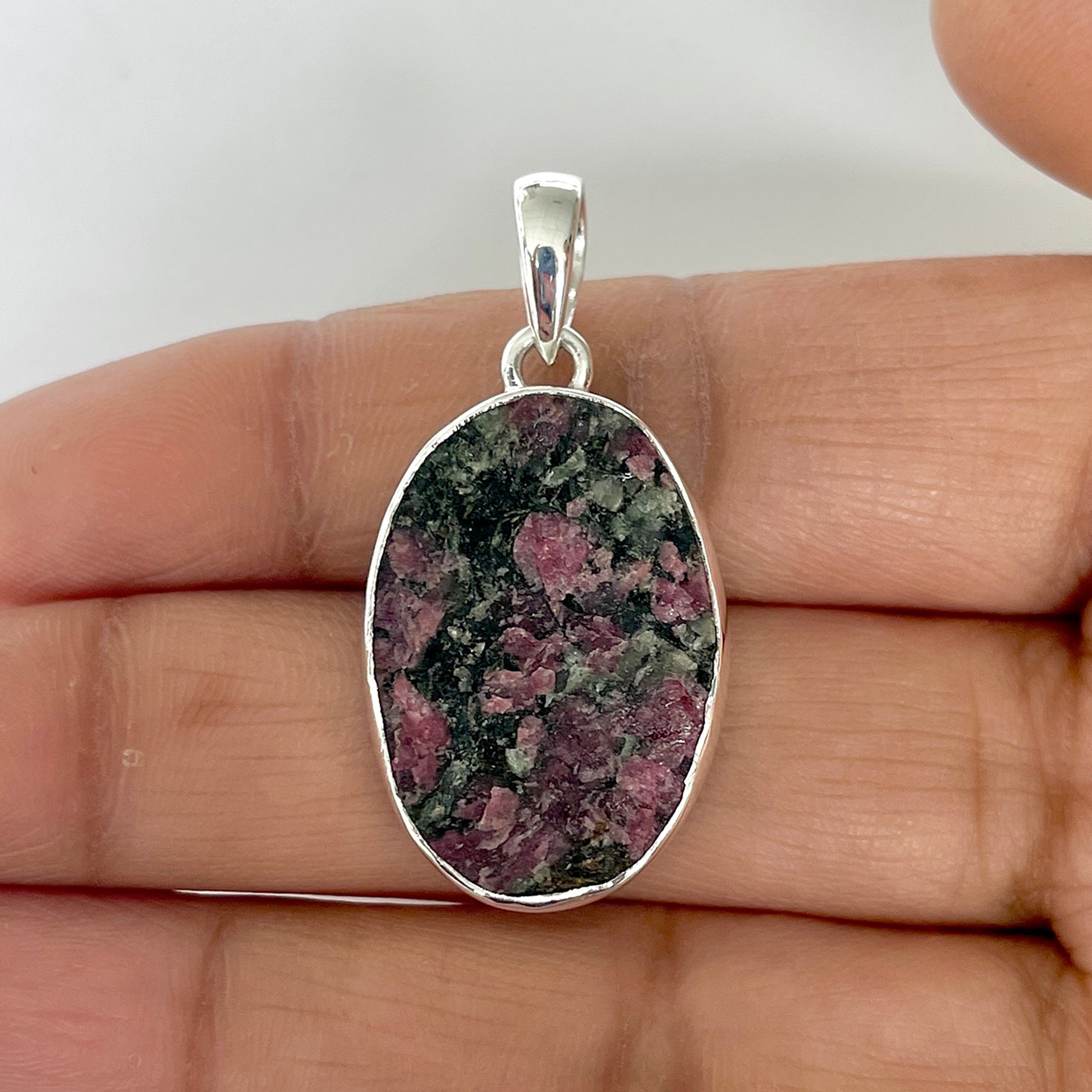 Eudialyte Rough Pendant-(EUD-1-11)