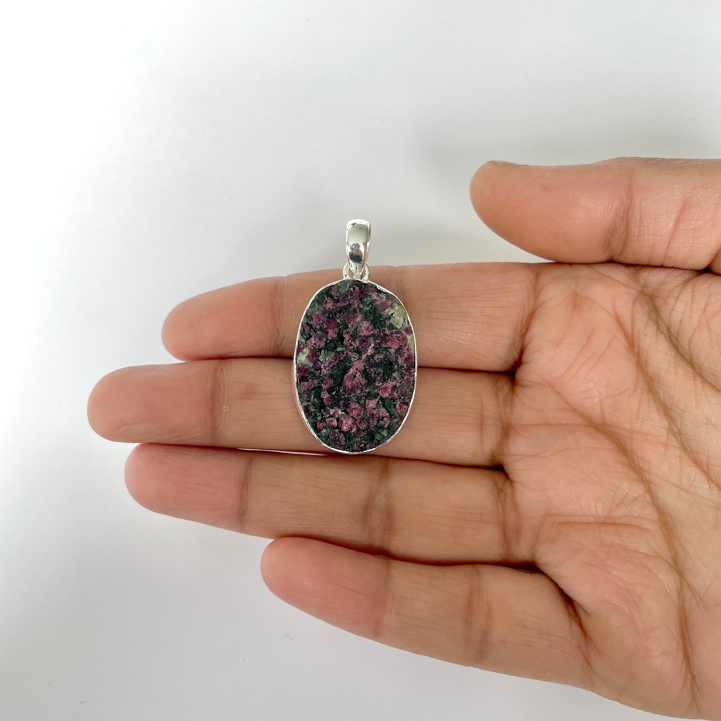 Eudialyte Rough Pendant-(EUD-1-12)