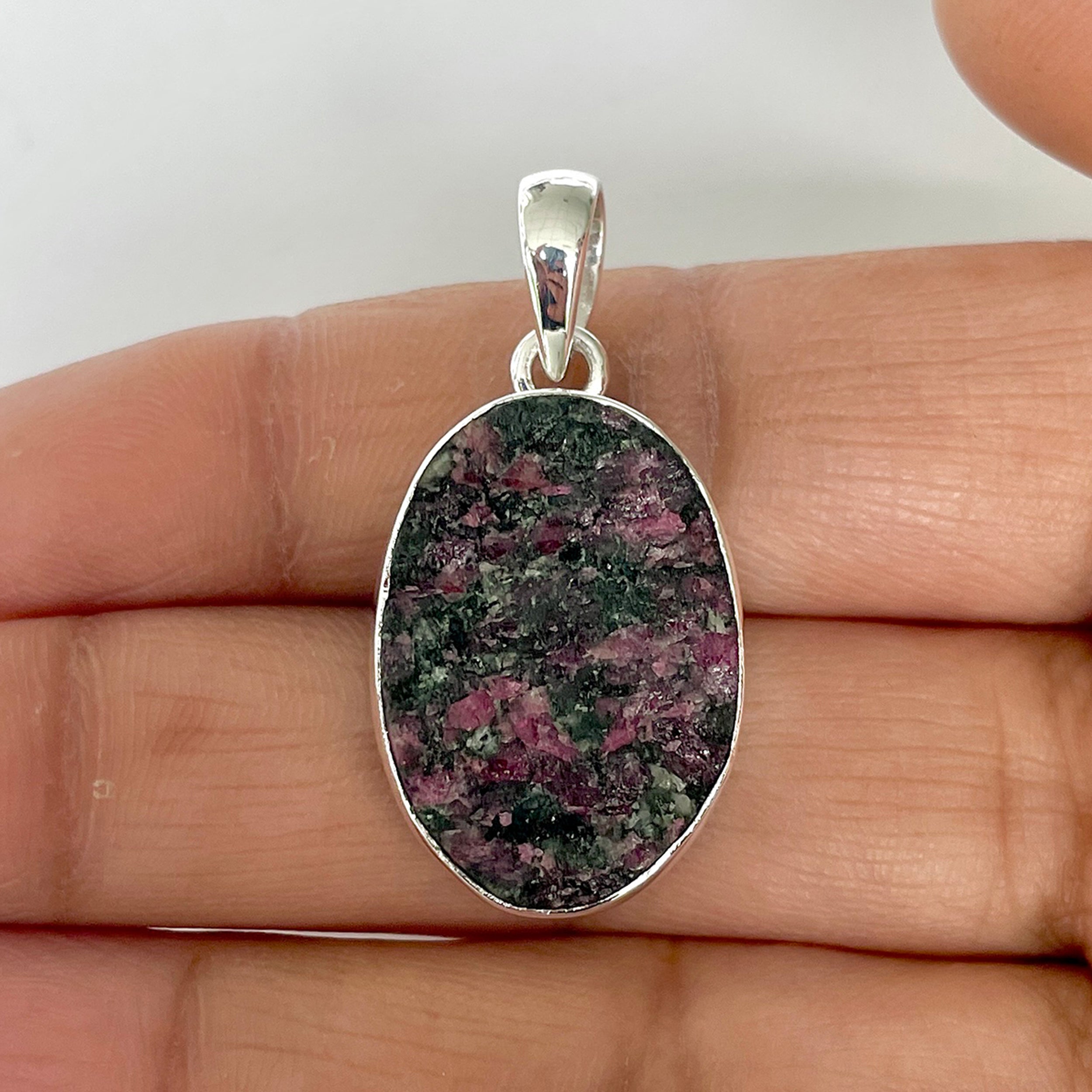 Eudialyte Rough Pendant-(EUD-1-14)
