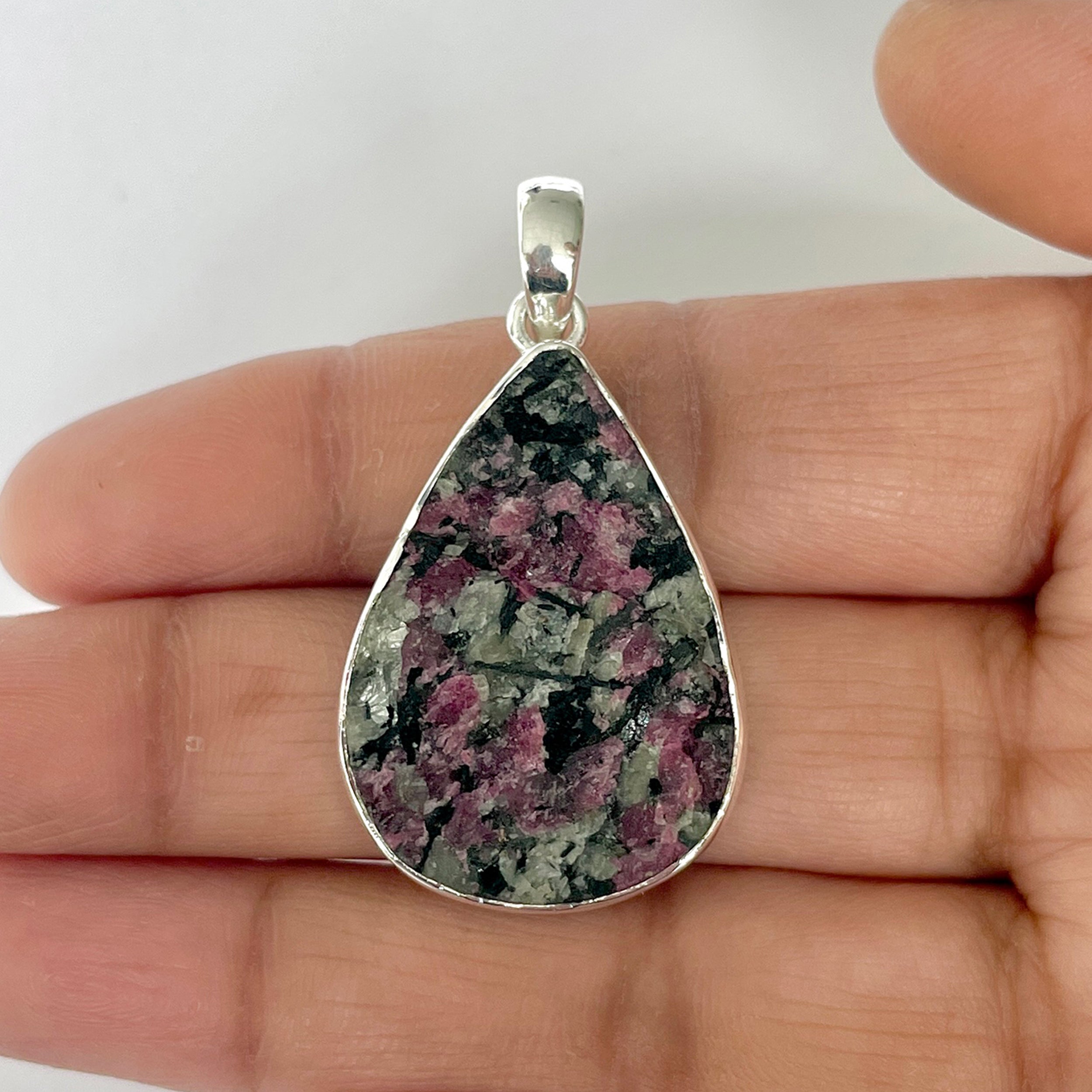 Eudialyte Rough Pendant-(EUD-1-15)
