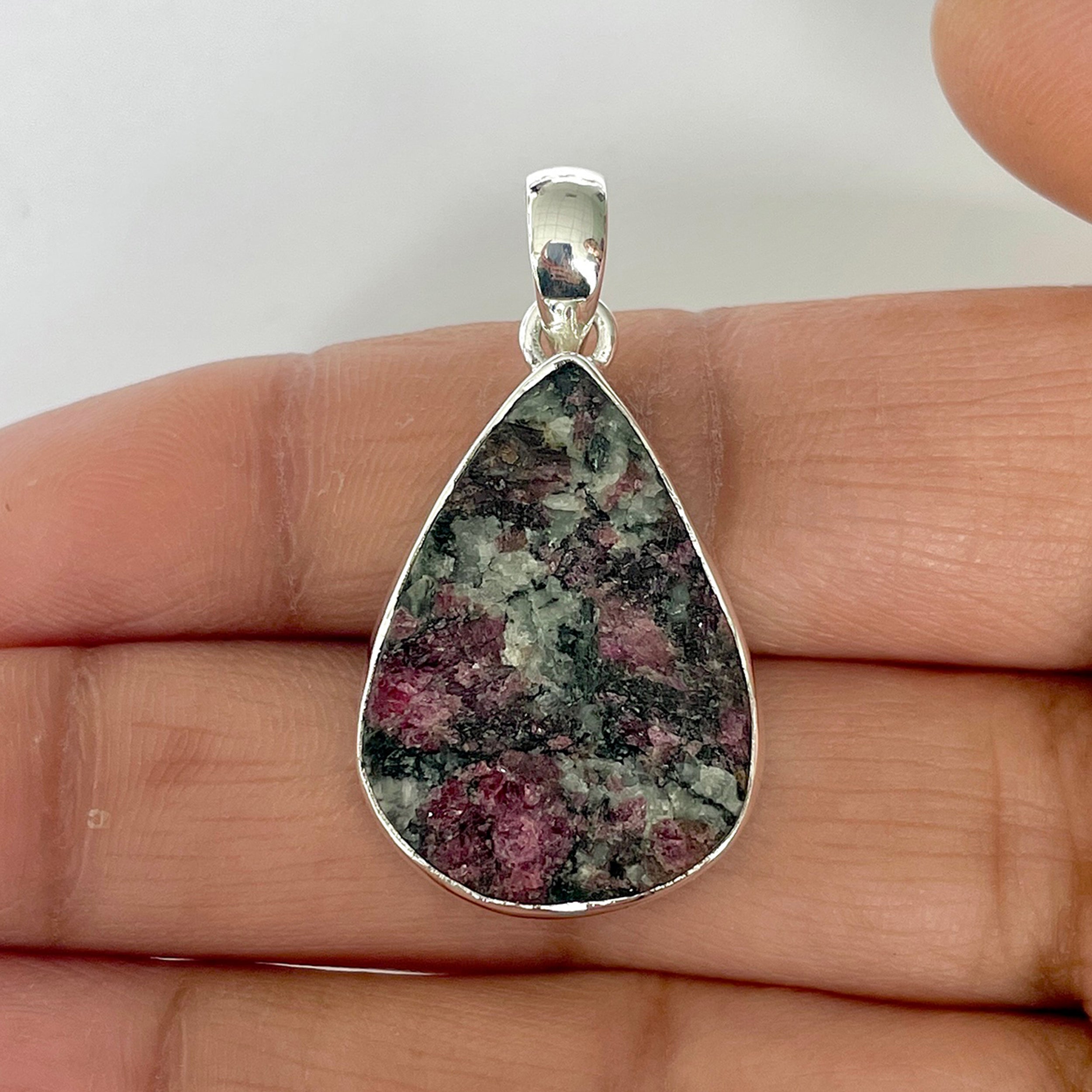 Eudialyte Rough Pendant-(EUD-1-16)