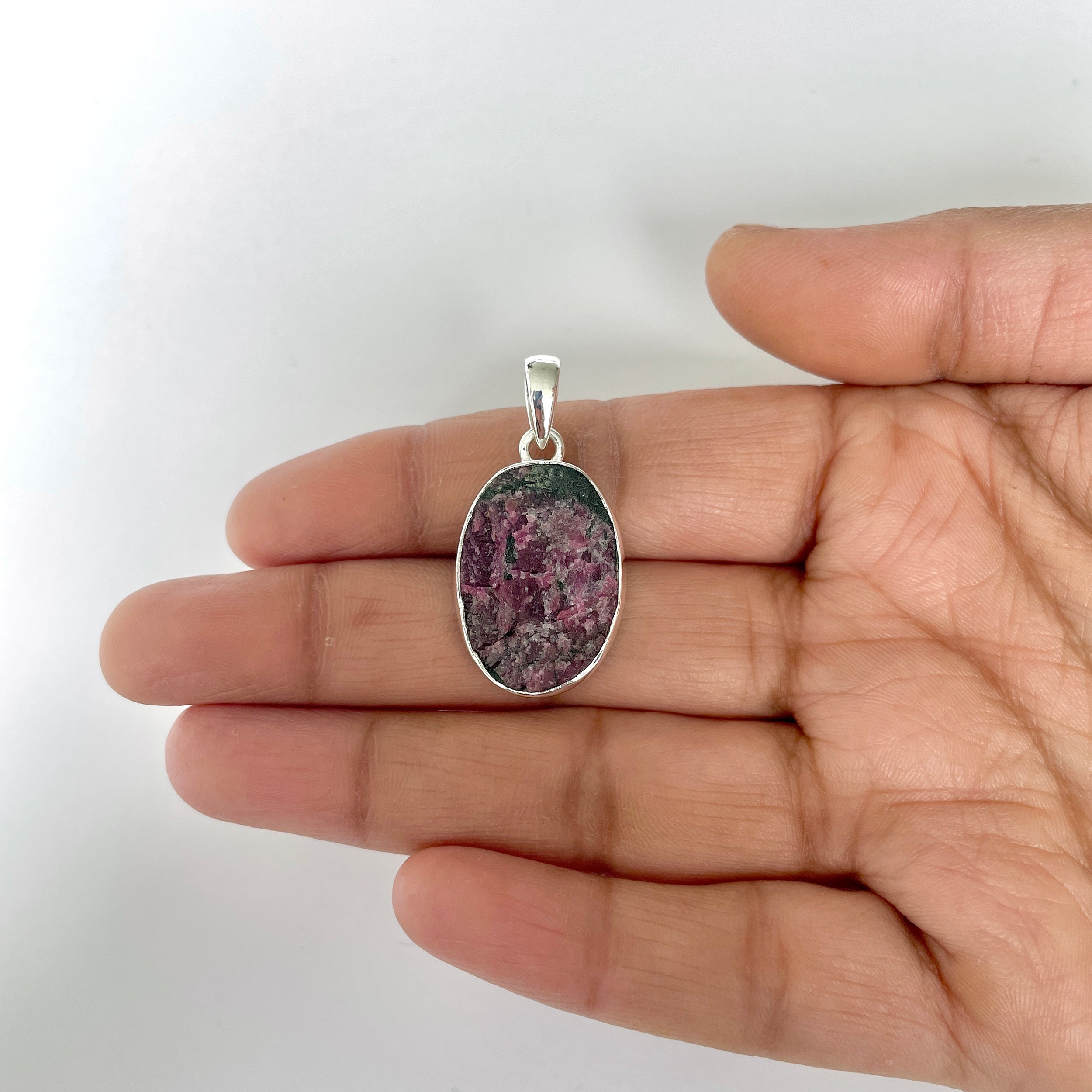 Eudialyte Rough Pendant-(EUD-1-17)