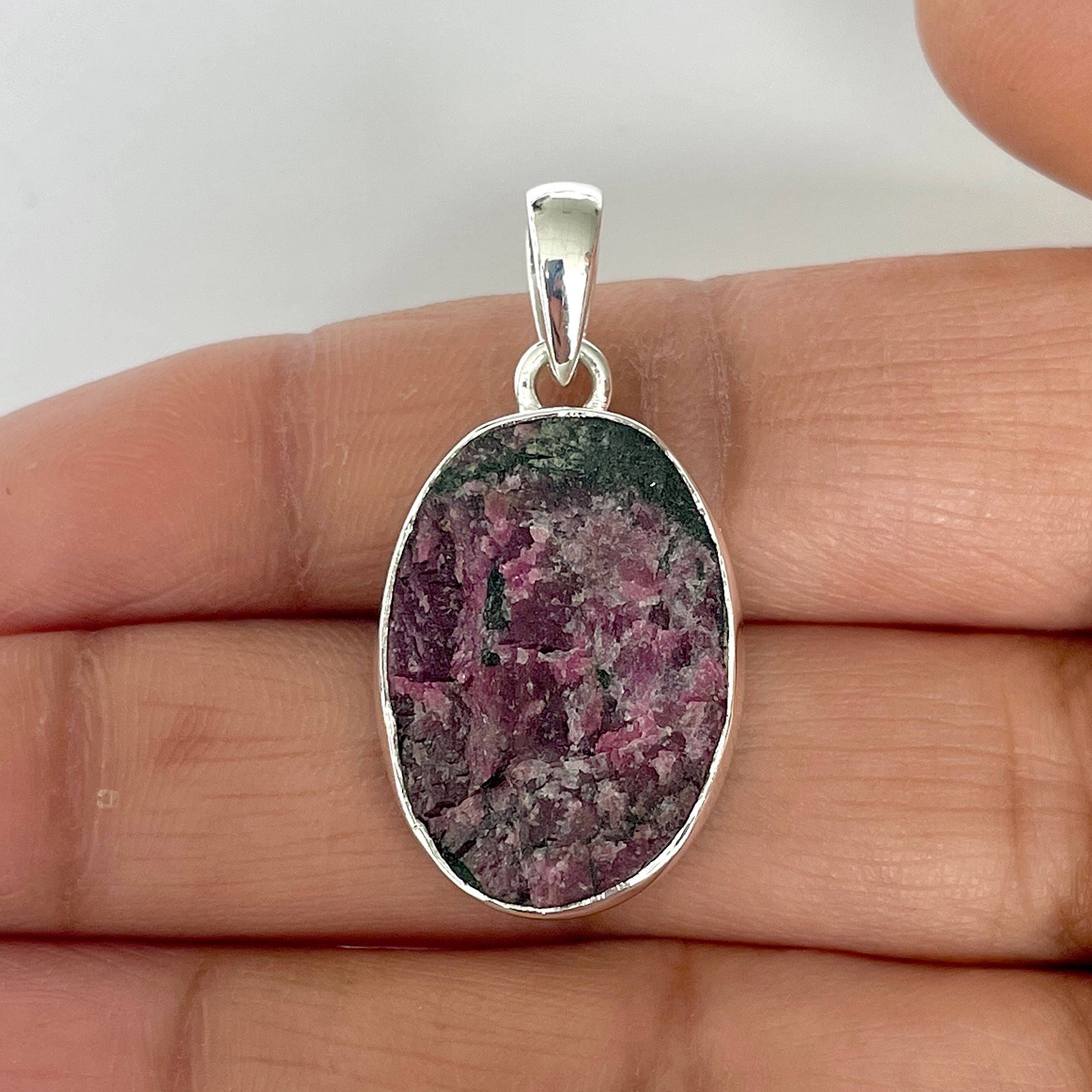 Eudialyte Rough Pendant-(EUD-1-17)