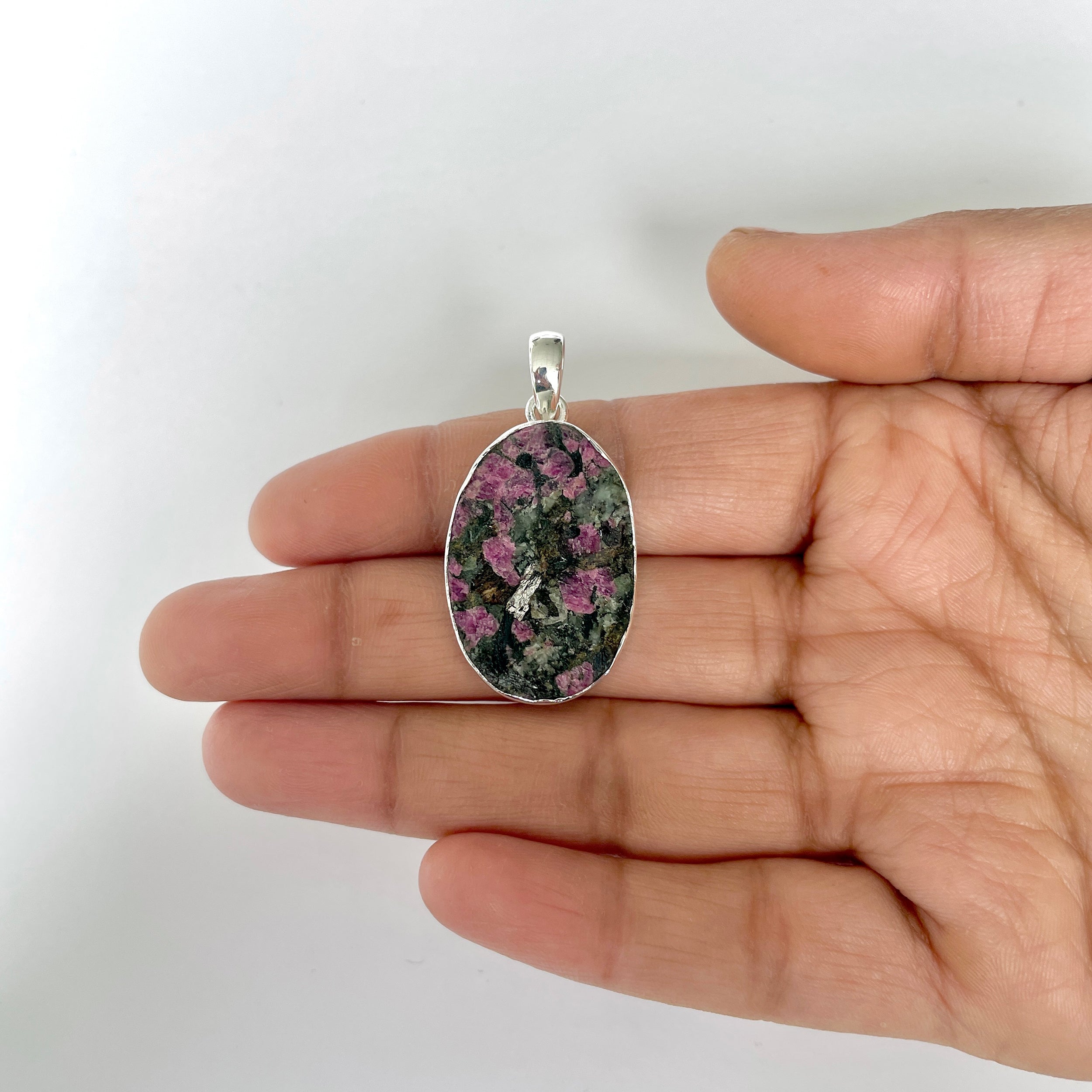 Eudialyte Rough Pendant-(EUD-1-18)