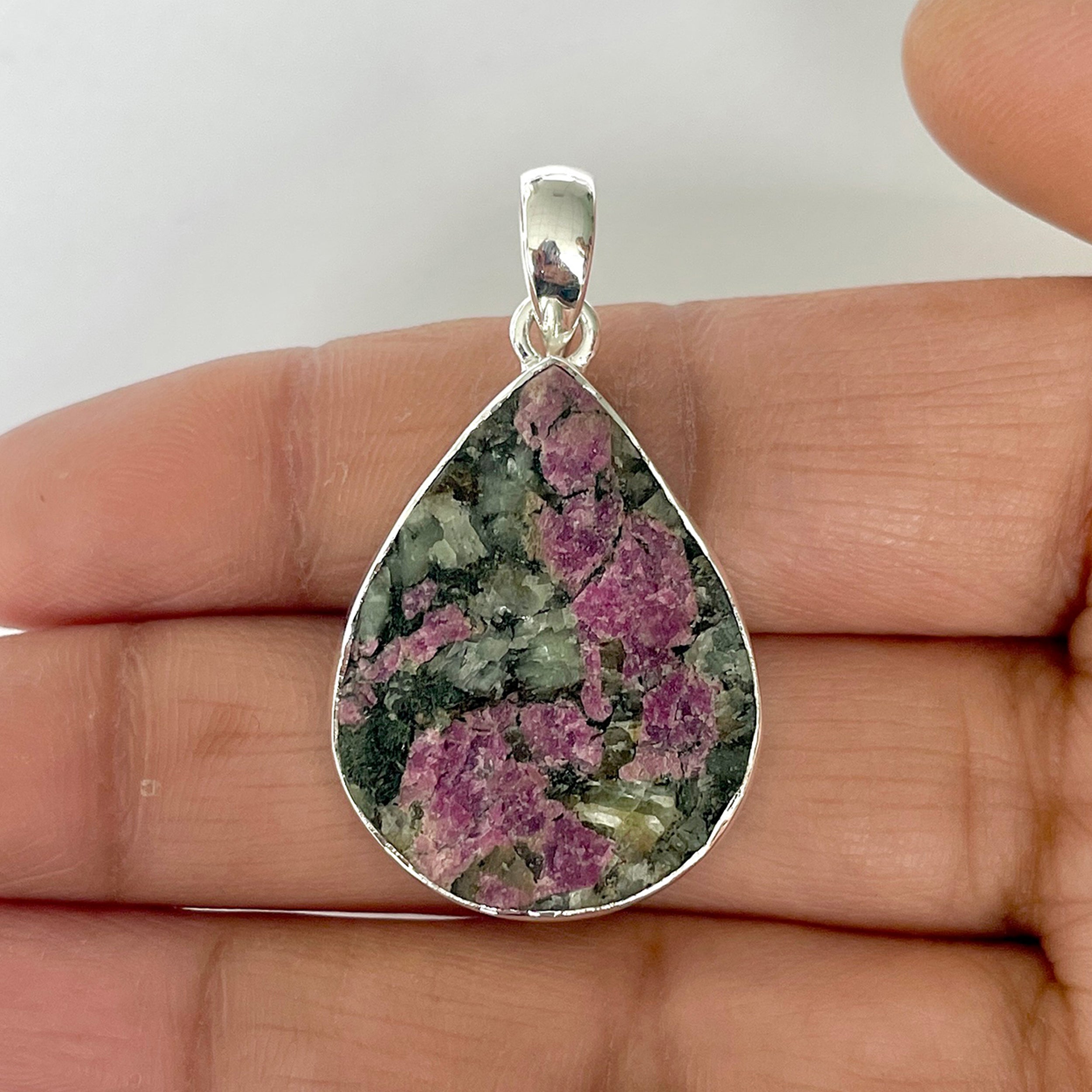 Eudialyte Rough Pendant-(EUD-1-26)