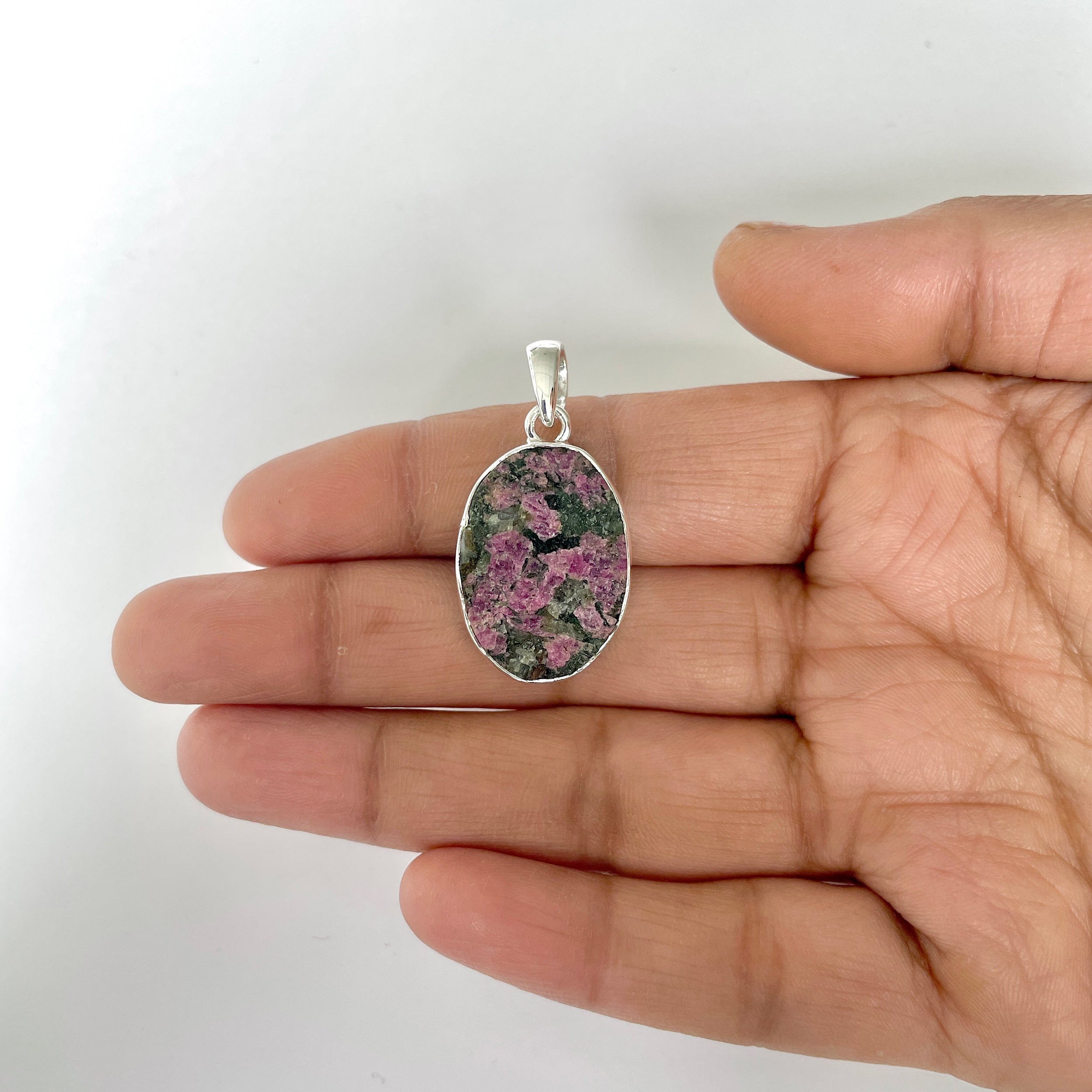 Eudialyte Rough Pendant-(EUD-1-28)