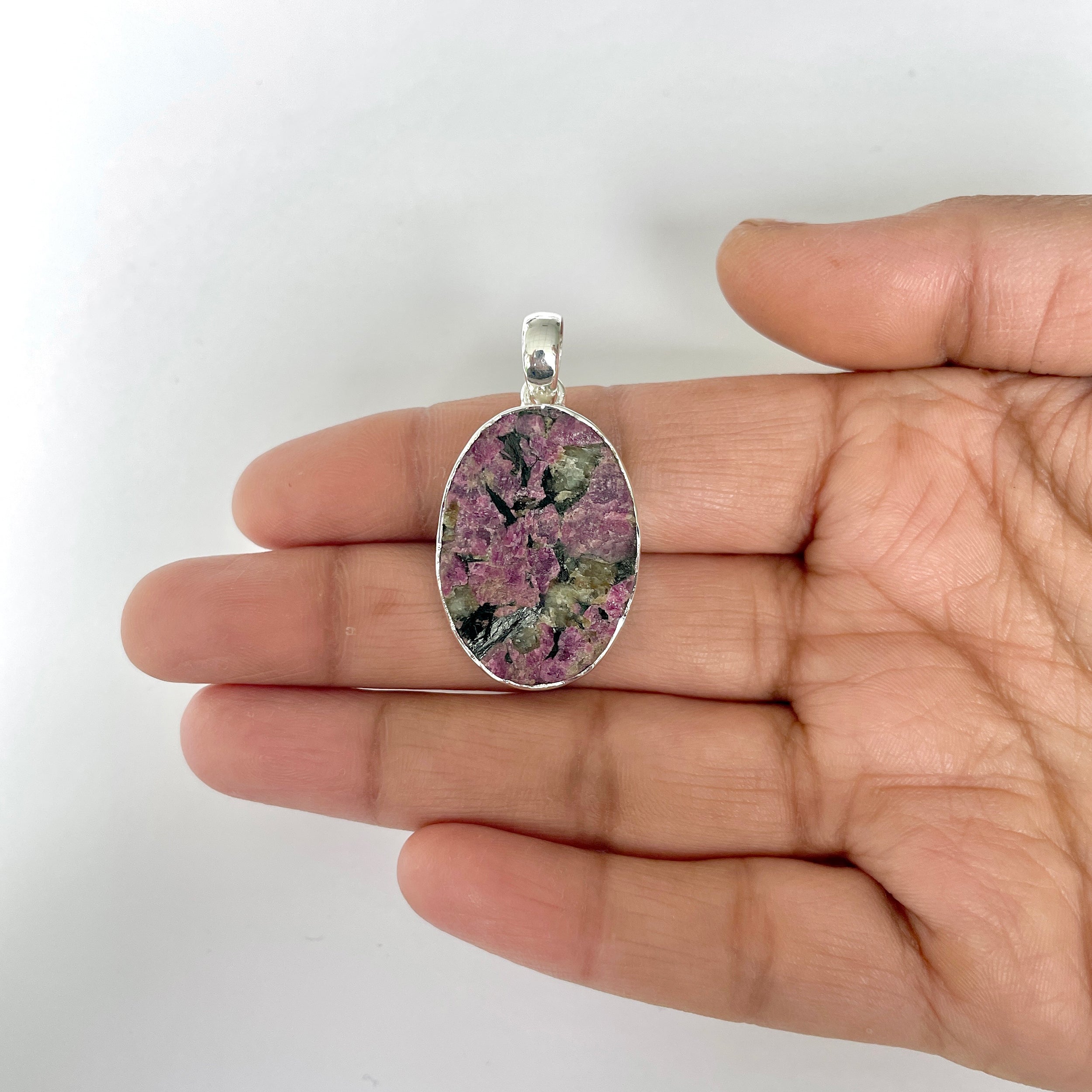Eudialyte Rough Pendant-(EUD-1-29)