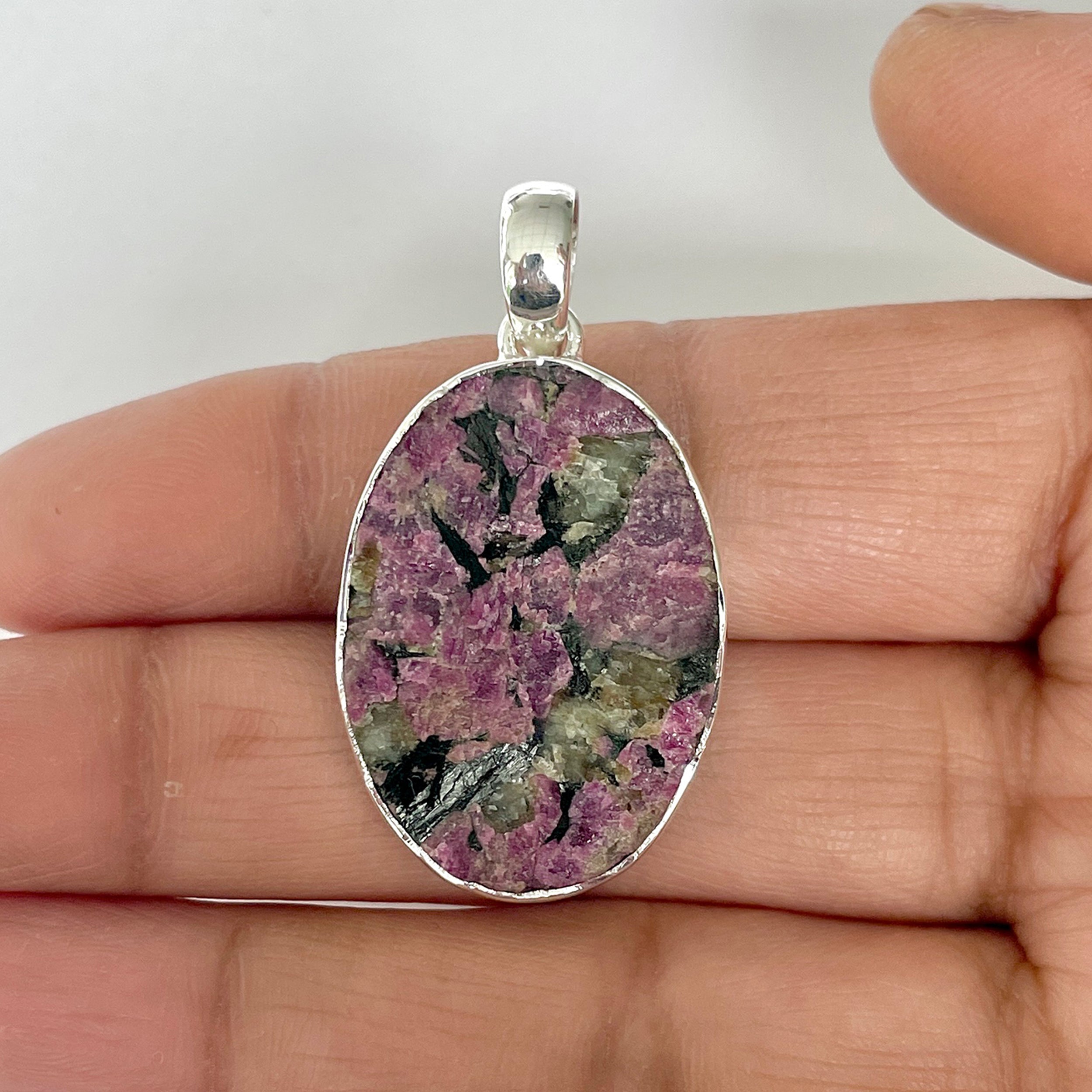 Eudialyte Rough Pendant-(EUD-1-29)