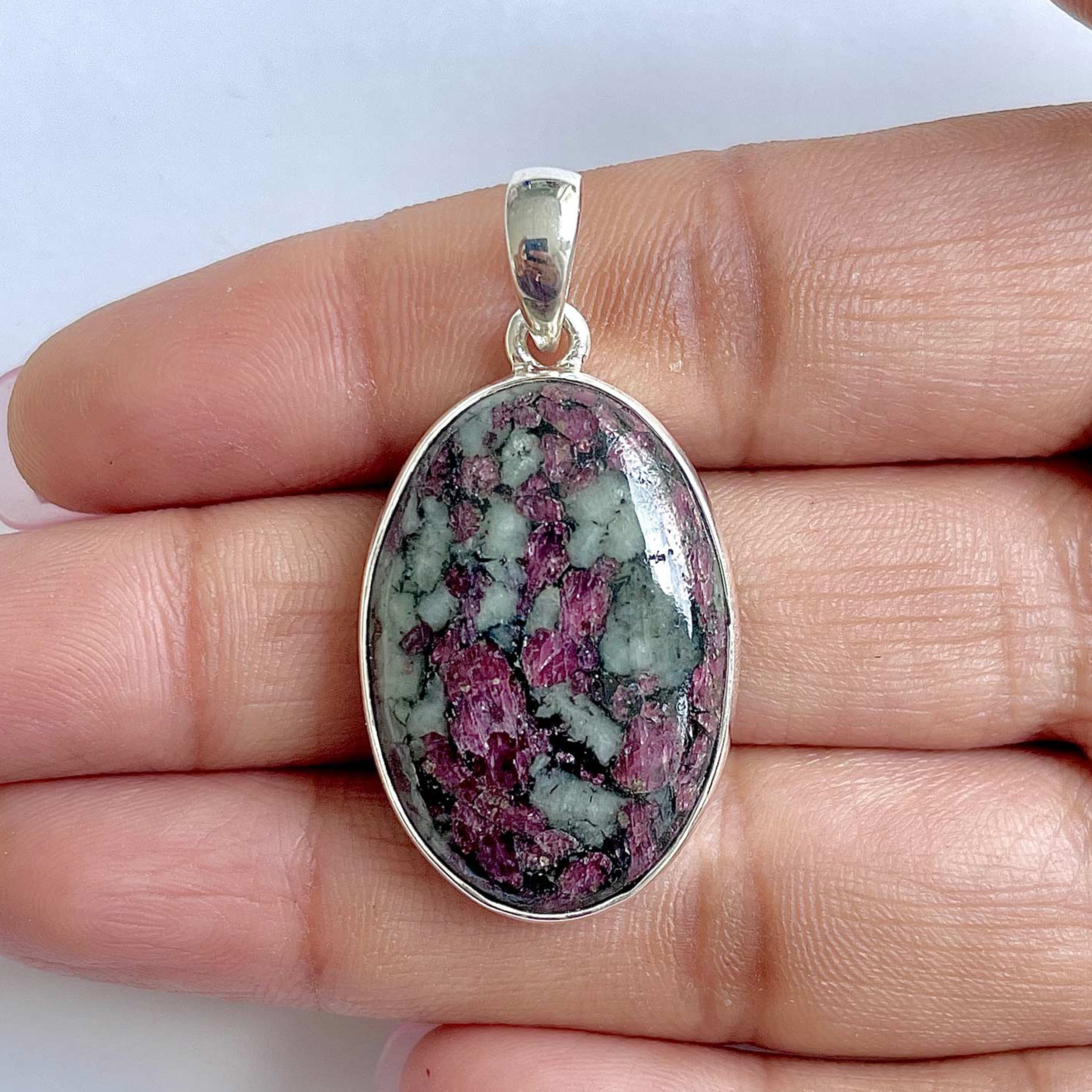 Eudialyte Pendant-(EUD-1-34)