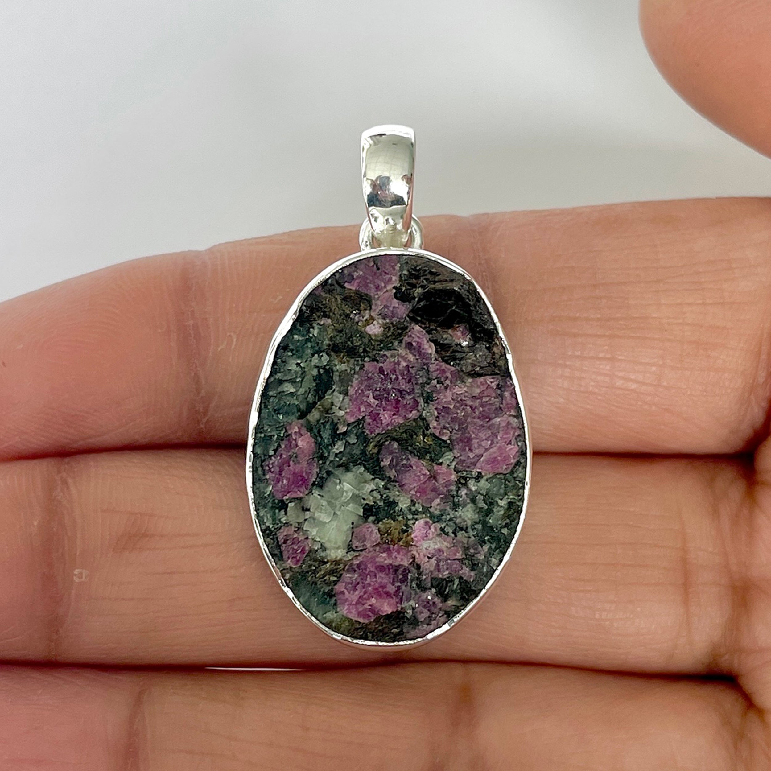 Eudialyte Rough Pendant-(EUD-1-4)